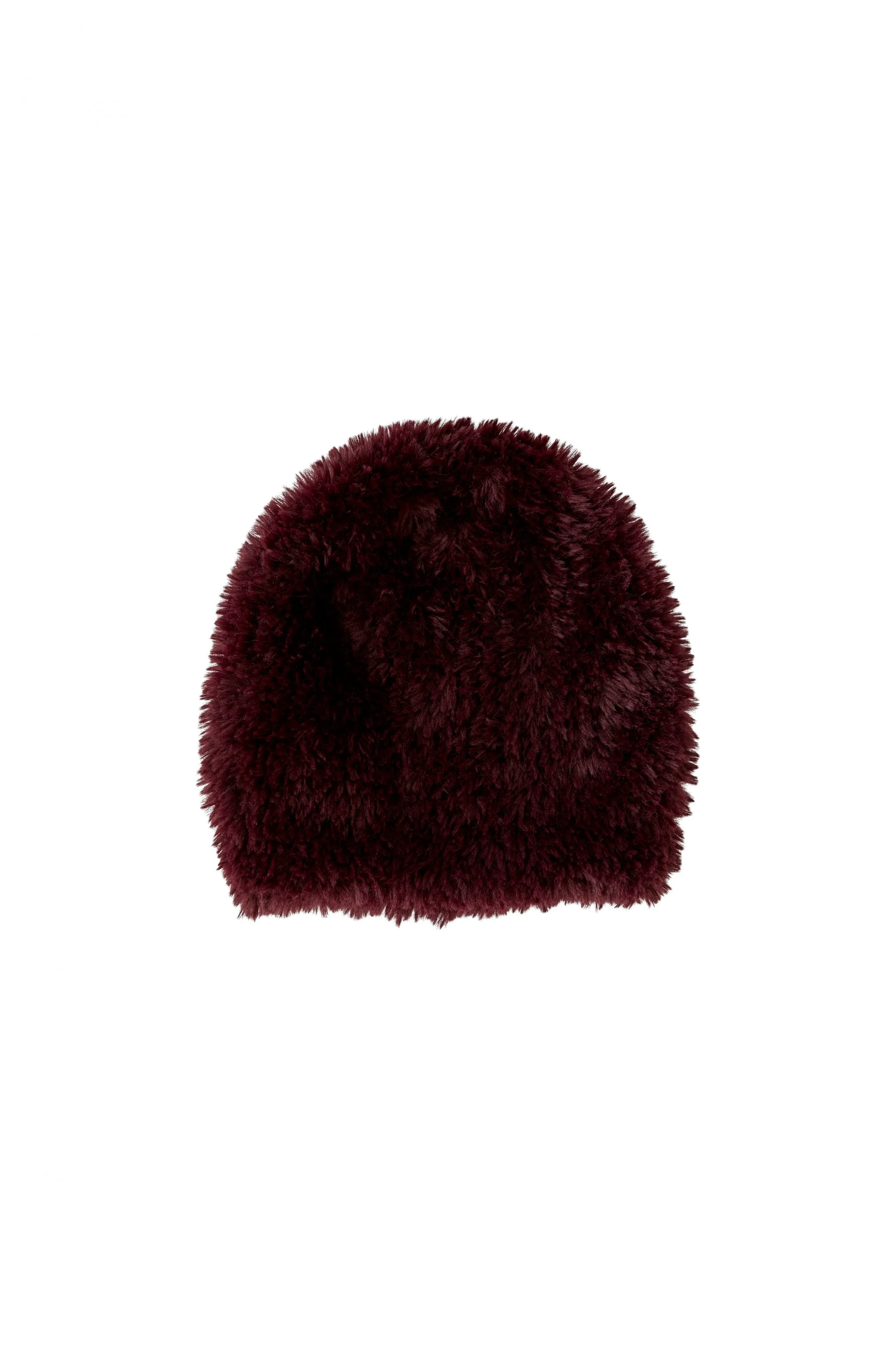 COMING SOON - Knitted Faux Fur Beanie in Bramble Berry  99865  //  3912