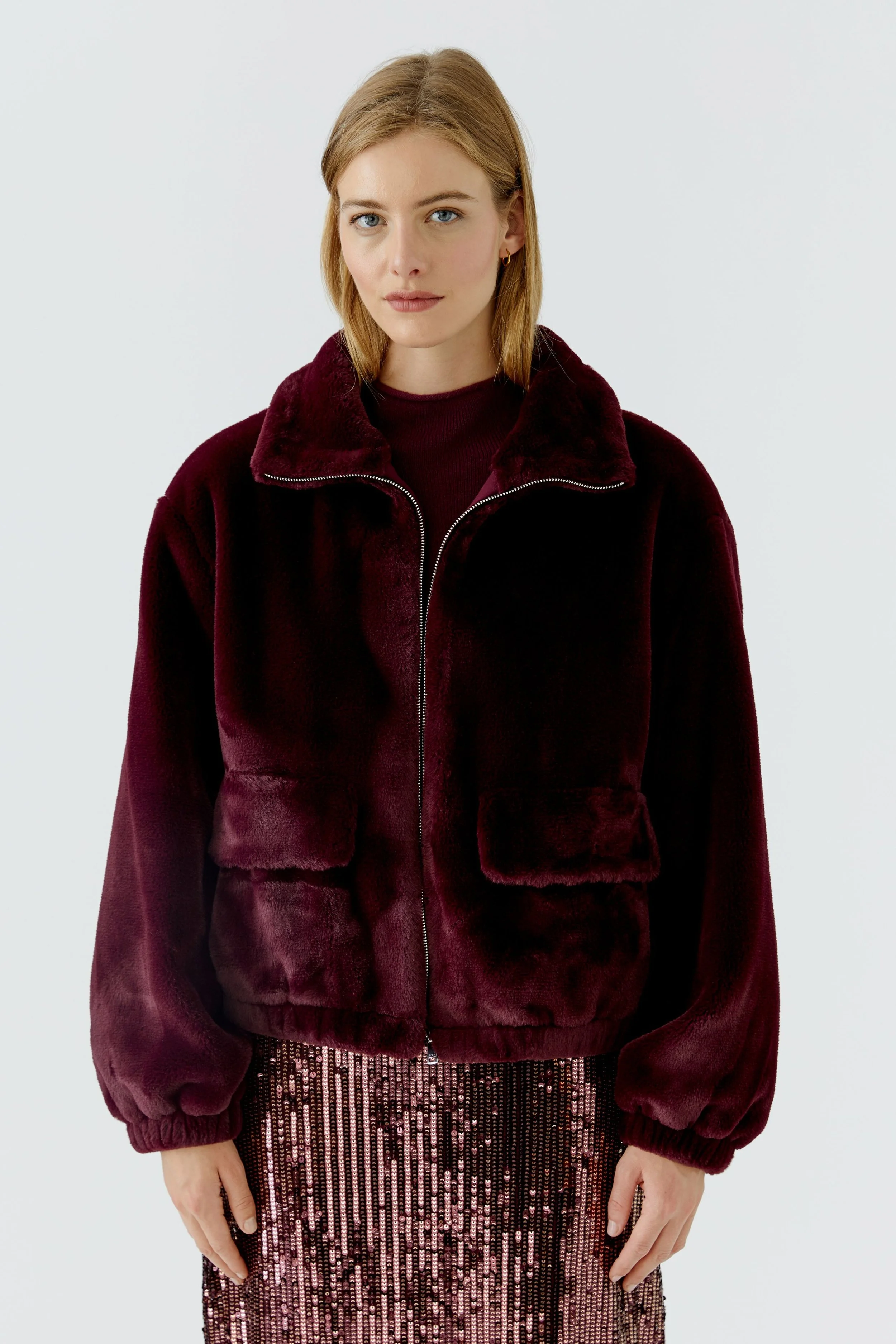 COMING SOON - Bramble Berry Vegan Fur Bomber Jacket  99960
