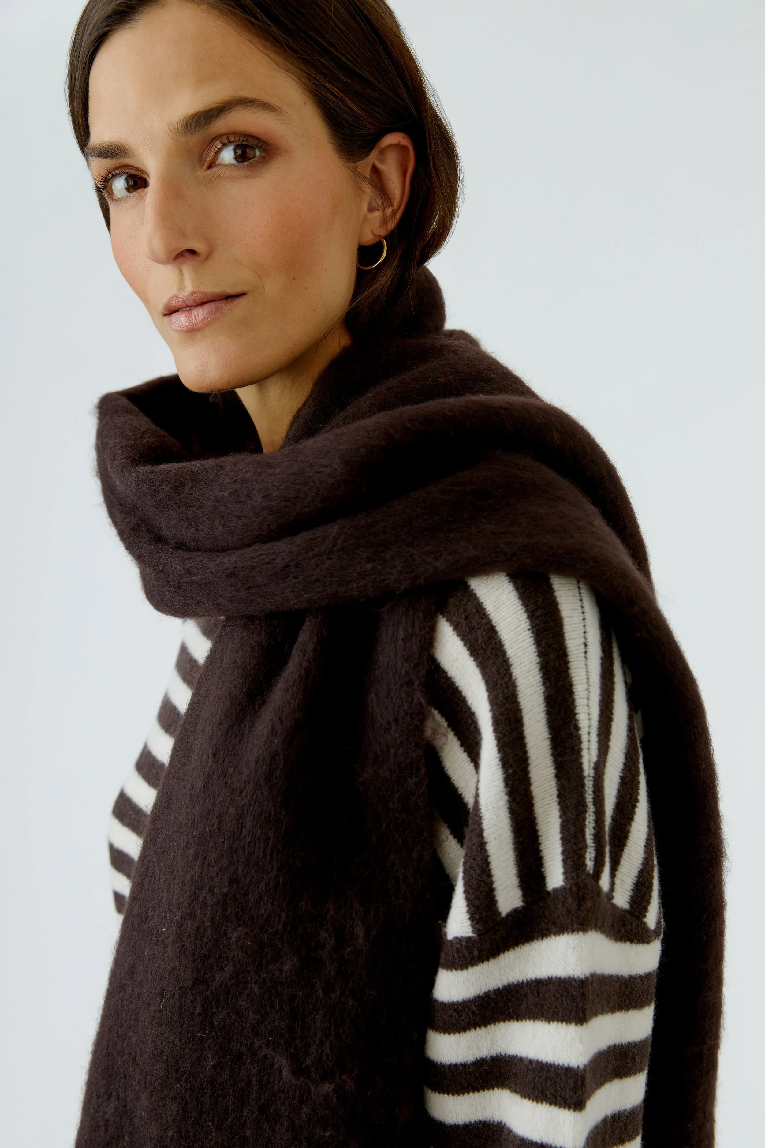 COMING SOON - Extra Long super soft non wool scarf in Chocolate Torte 80009  //  8936