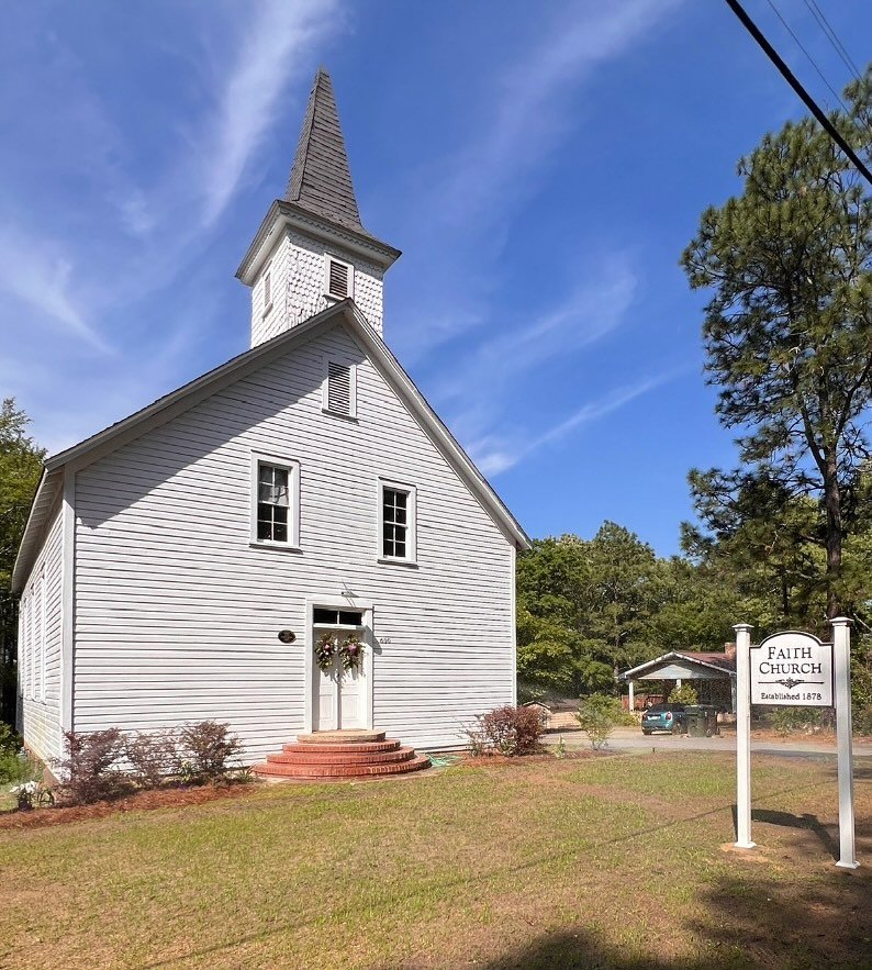 The last sheet featured for #historicpreservationmonth is Faith Church in Aberdeen. Faith Church is a locally landmarked church constructed in 1894 andis thought to be the oldest African-American church in Moore County. The congregation was formed by