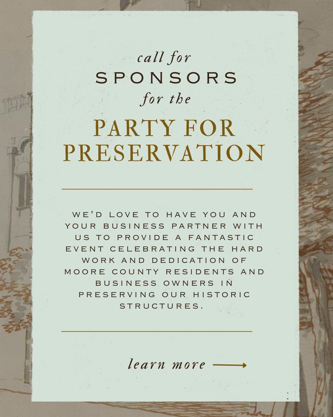 We're throwing a party and we want YOU and your business to join us. Our upcoming Party for Preservation is our big annual fundraiser that helps sustain our educational programming, workshops, community, and advocacy work for the upcoming year. We'd 