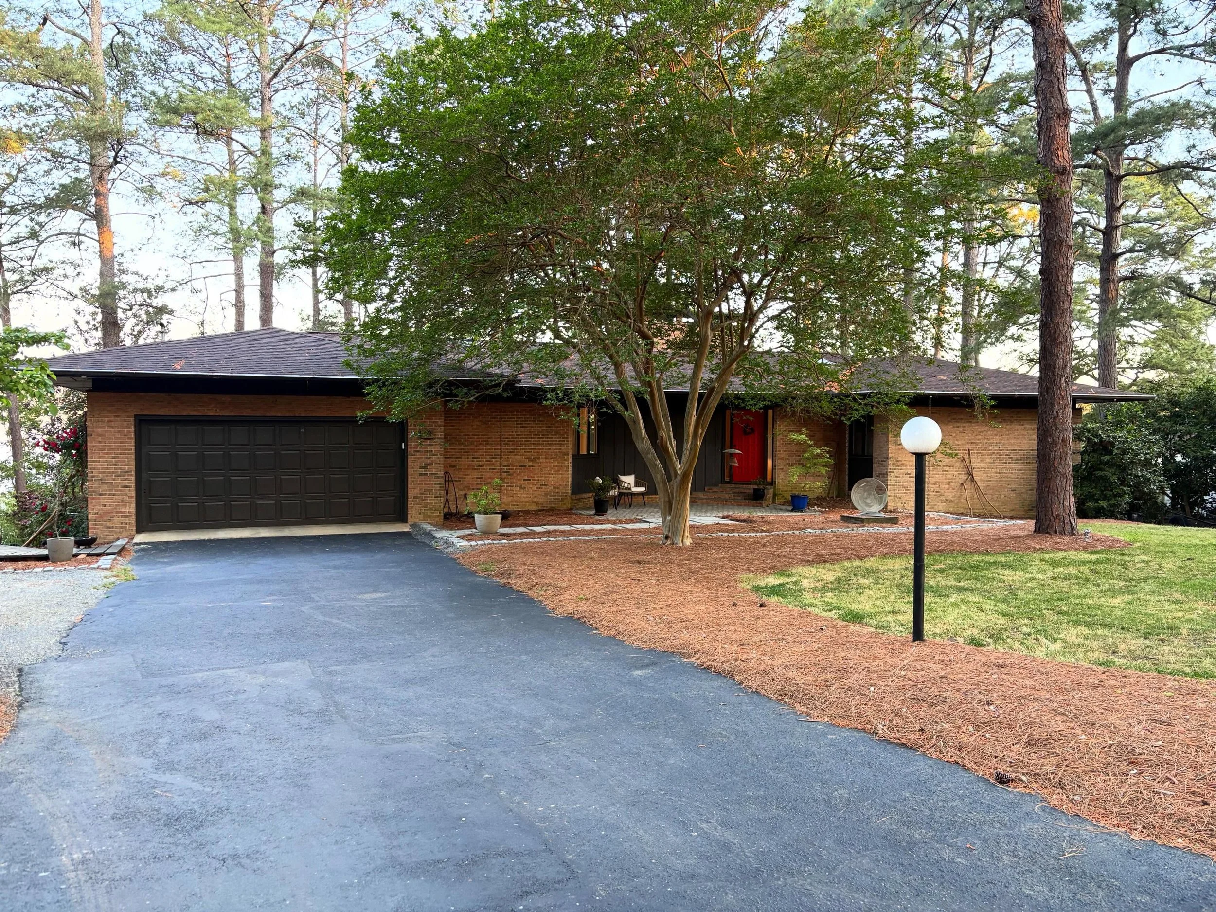Next stop on our Moore Modernism tour is the ca 1972 Dr. Arno &amp; Anne Jewett house in Whispering Pines. Designed by the Virginia architect, Anthony C. Rounds as their retirement home, Rounds practiced in Falls Church, VA and was one of the founder