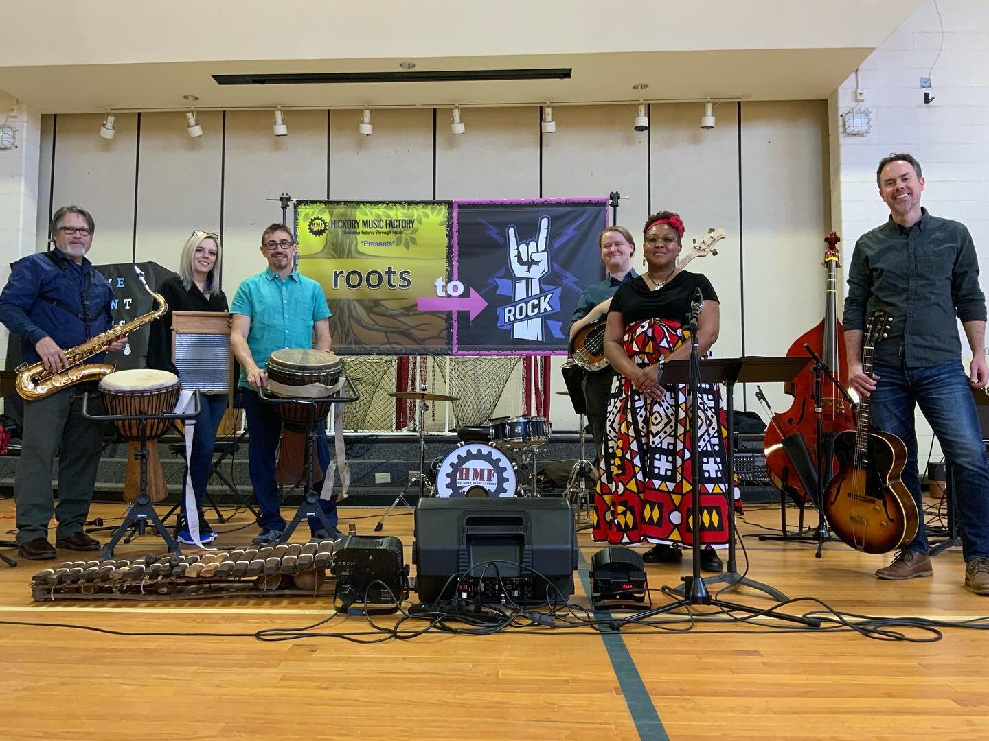 We had a blast performing our &ldquo;Roots to Rock&rdquo; program at
Jenkins and Viewmont Elementary schools today. Can&rsquo;t wait to do it again. #blackhistorymonth #bluesmusic #jazz #gosple #rocknroll #africanmusic