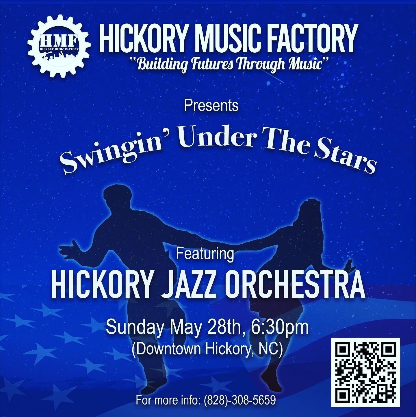 It&rsquo;s that time of year again. We can wait to see everyone at our annual Swingin Under The Stars. For more information visit https://www.hickorymusicfactory.com/ #swingdance #bigbandjazz #familyfun
