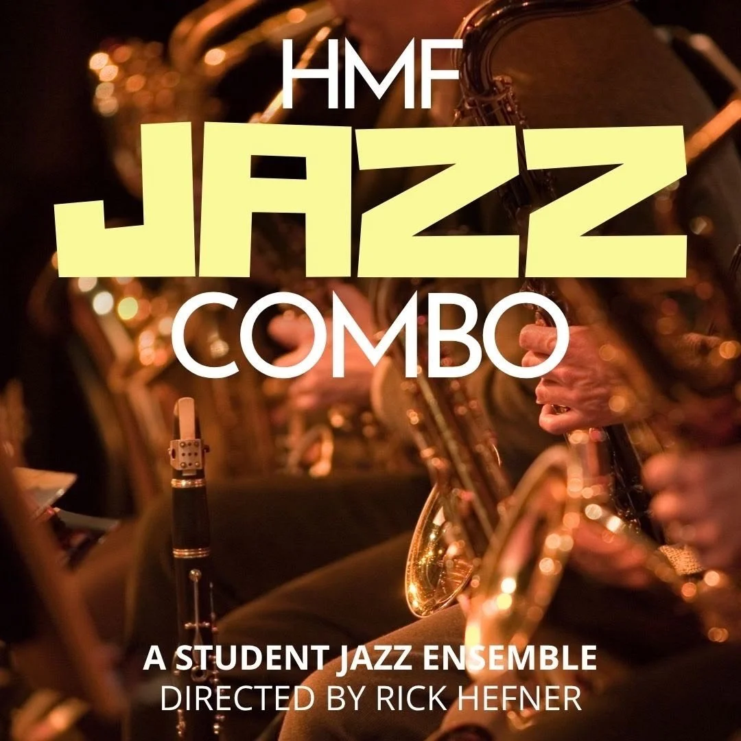 We have just one week until our fall ensembles are in full swing! The semester is started off strong with our known HMF Jazz Combo, directed by Rick Hefner. 
🔸What is it? A semester-long ensemble that focuses on the study of the jazz art form, how t