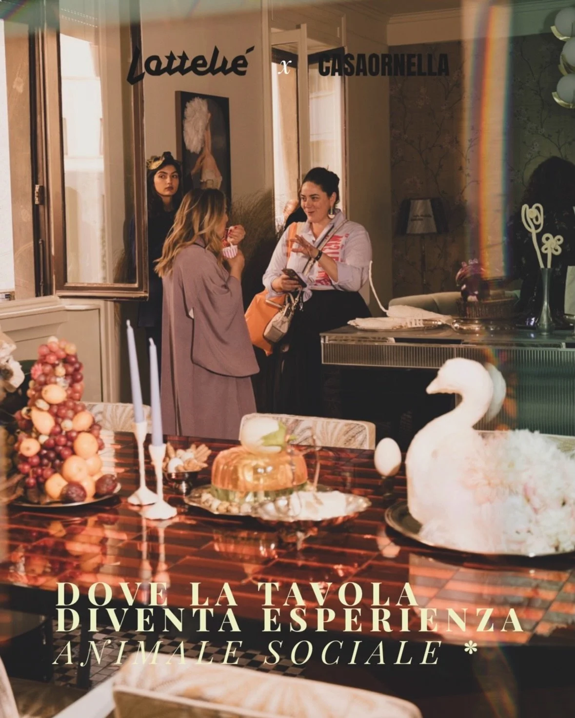 Per Casaornella ho progettato una tavola/installazione in cui elementi familiari vengono reinterpretati attraverso materiali diversi.

Torte, pesci, burro, uova &mdash; tutto &egrave; commestibile e pensato non solo per l&rsquo;estetica, ma per la du