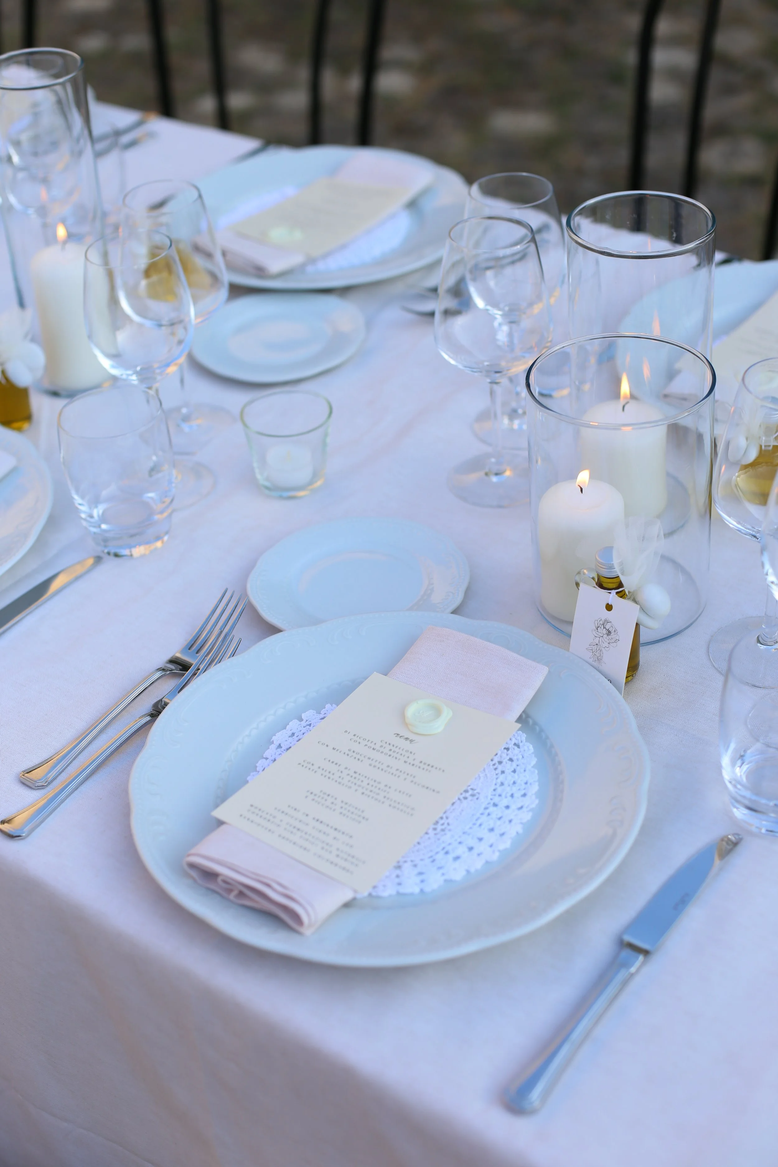 mise en place matrimonio 