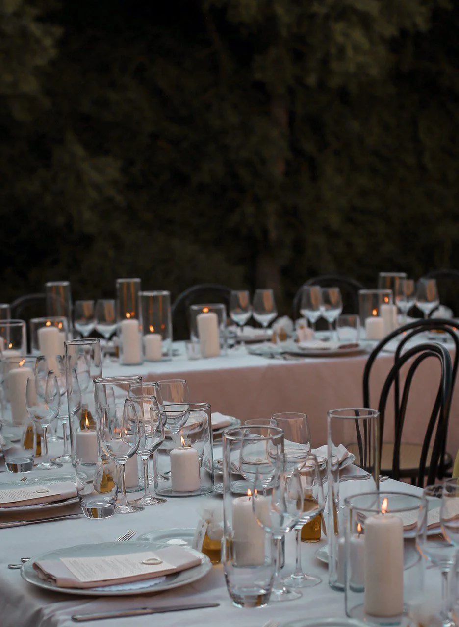 allestimento tavolo matrimonio in un castello 