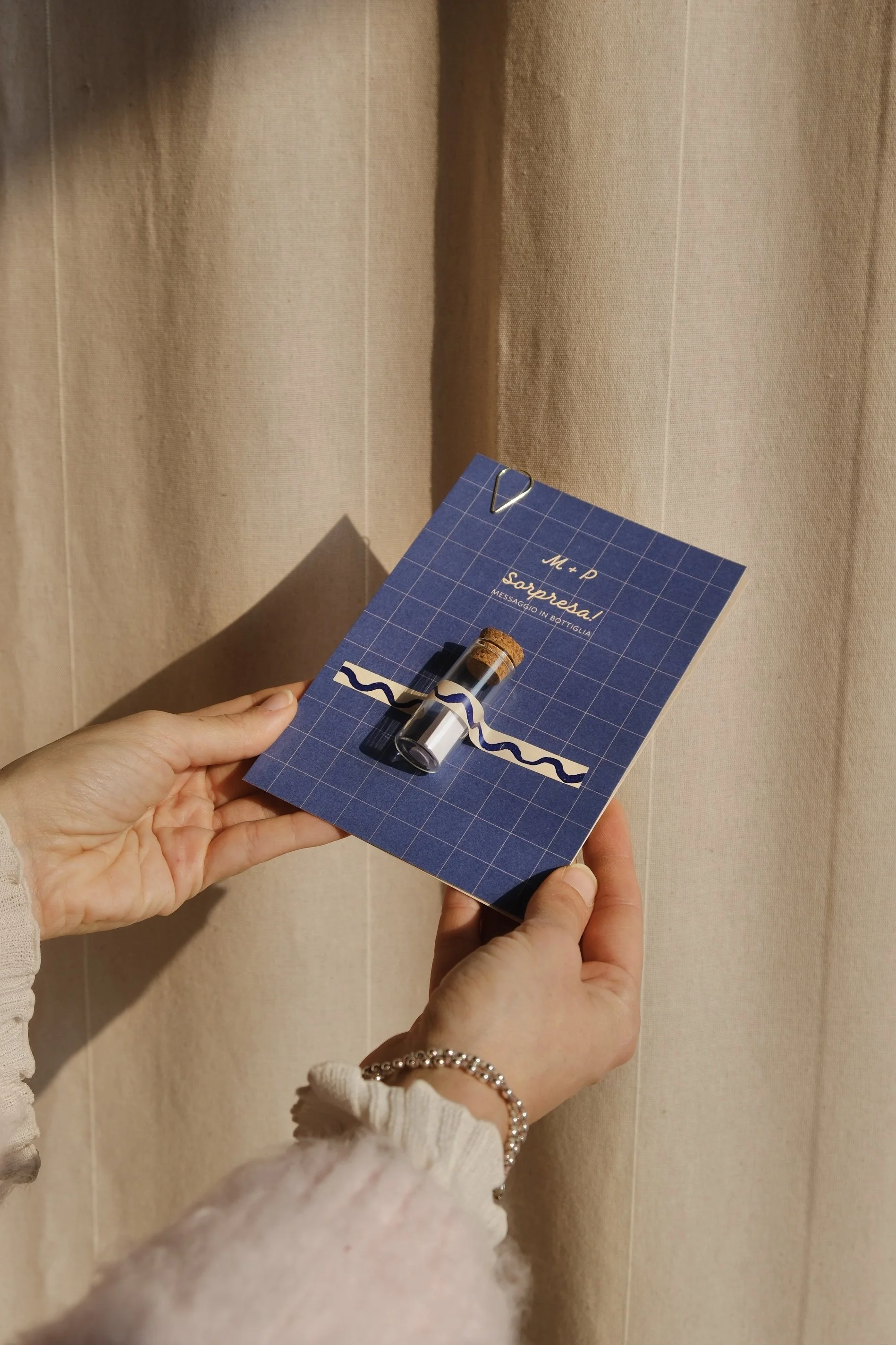 invito con messaggio in bottiglia 