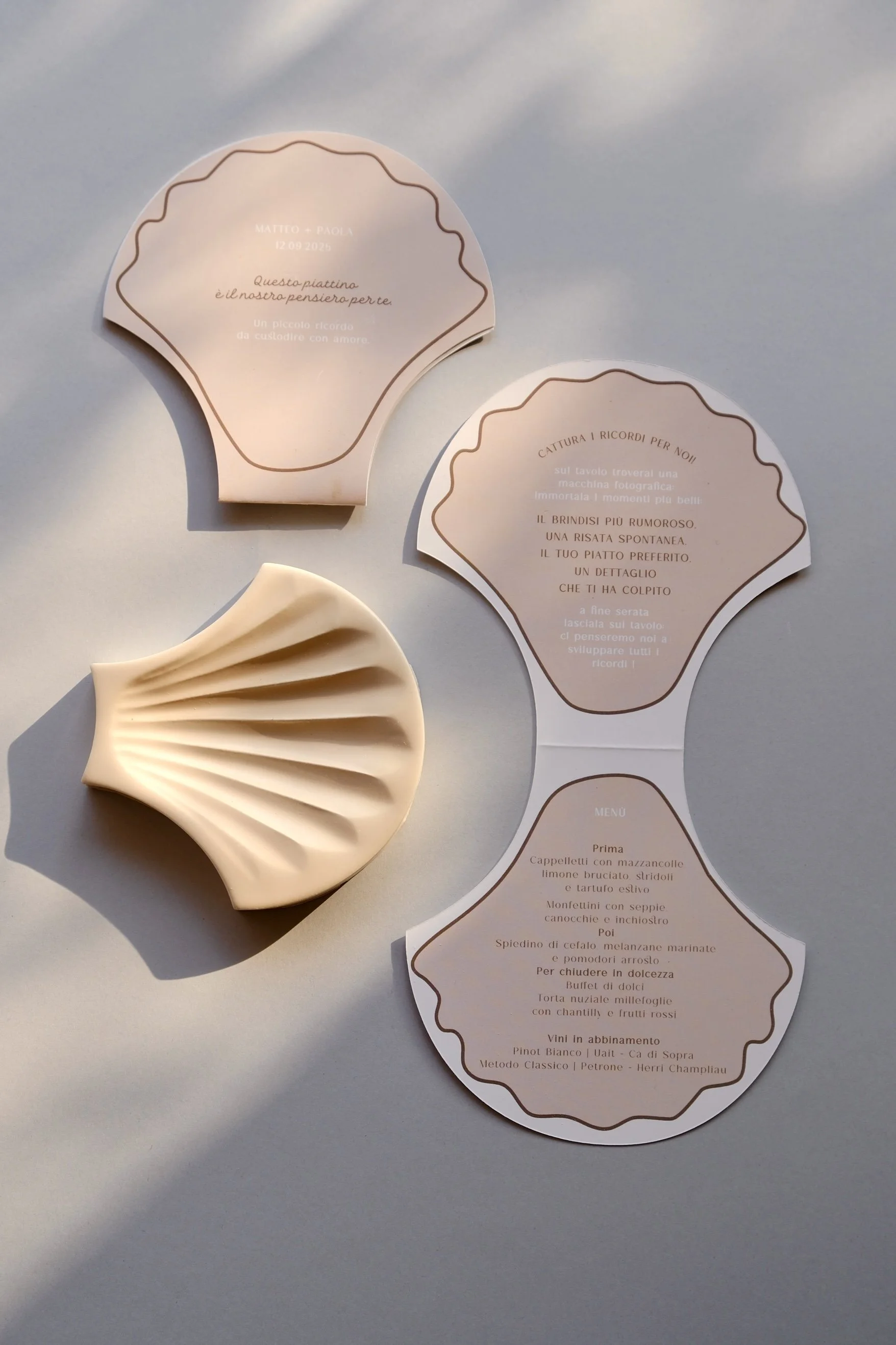 grafica conchiglia mise en place 