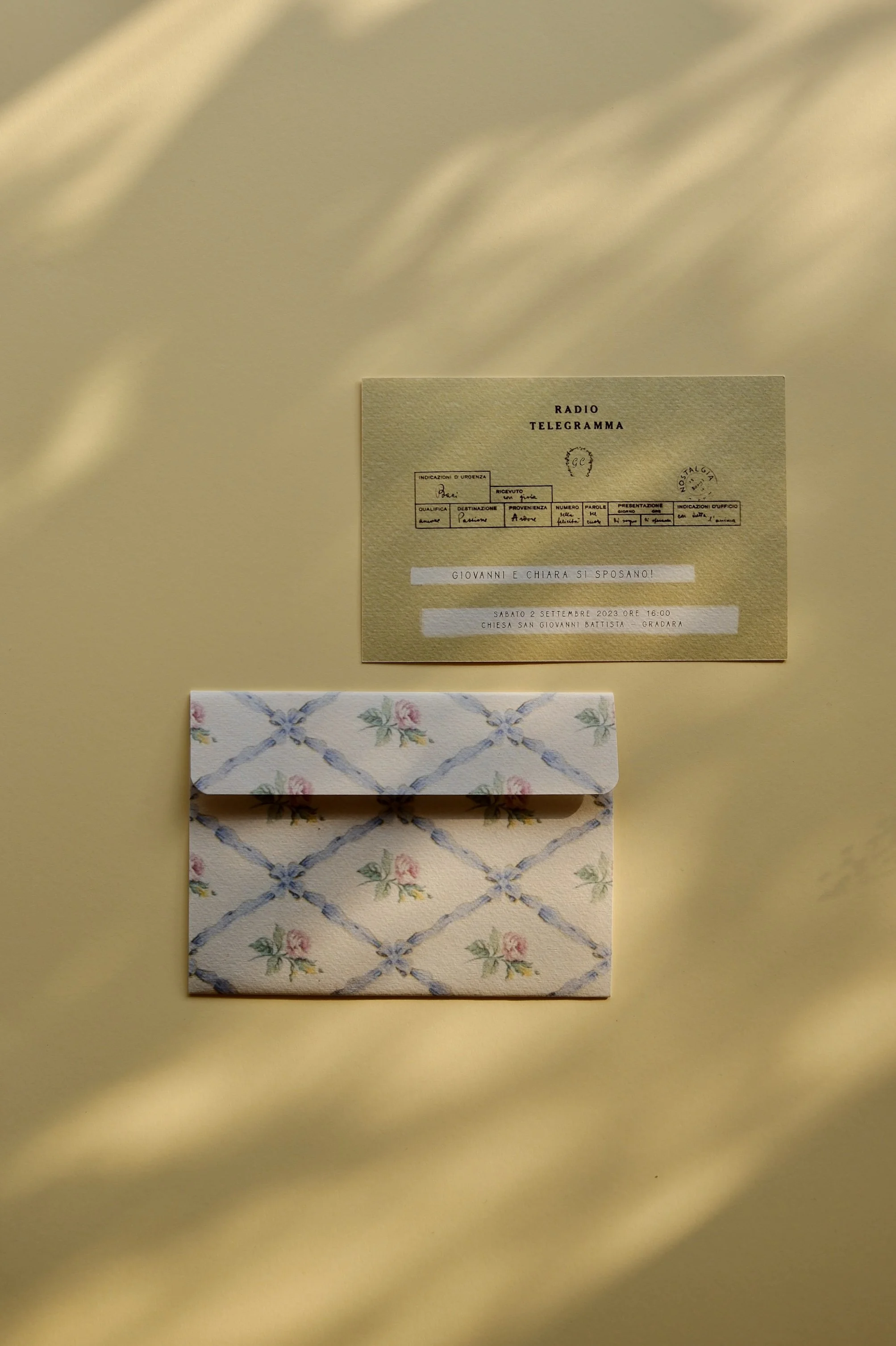 partecipazione matrimonio stile vintage