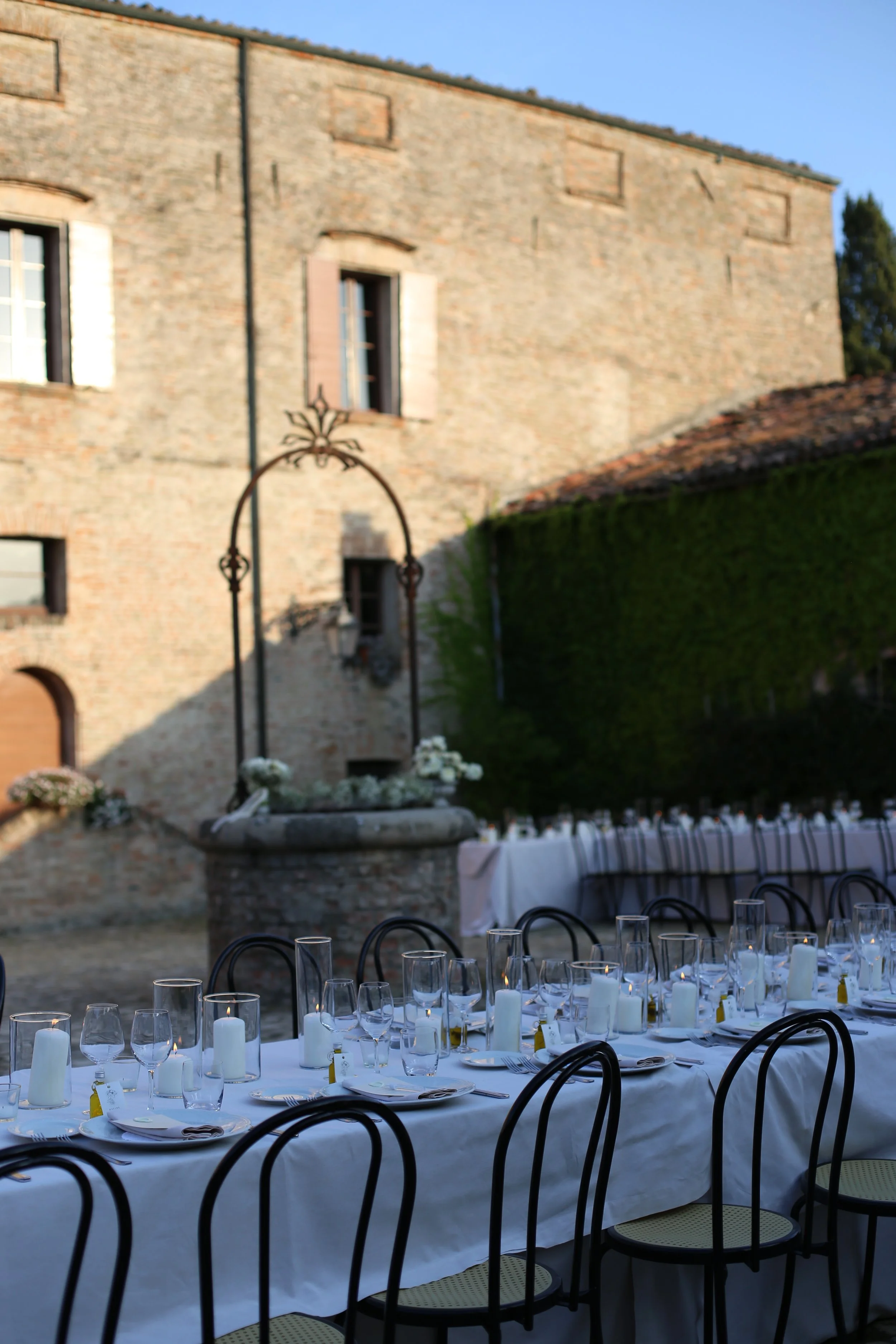 allestimento matrimonio black and white