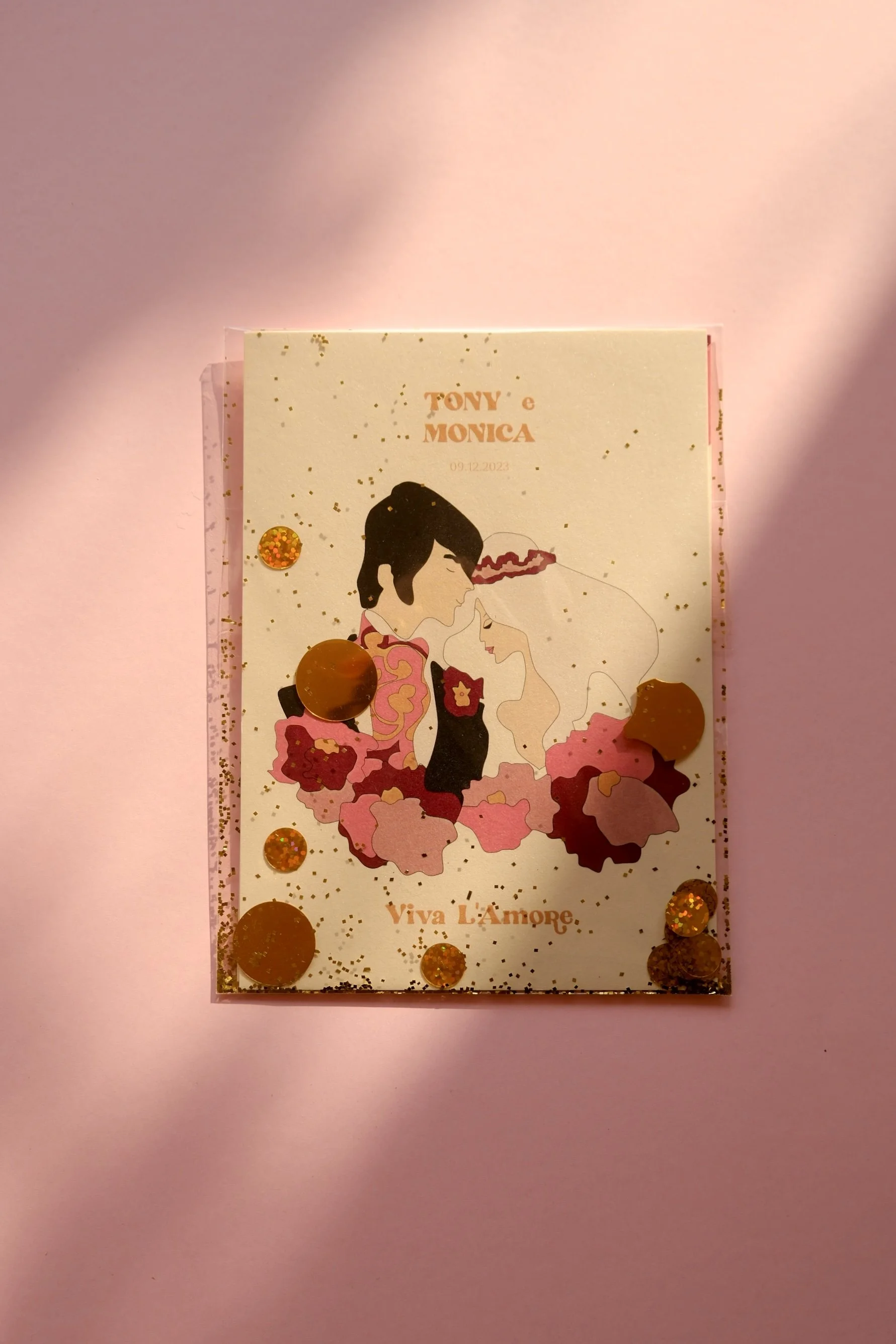 invito matrimonio anni 70