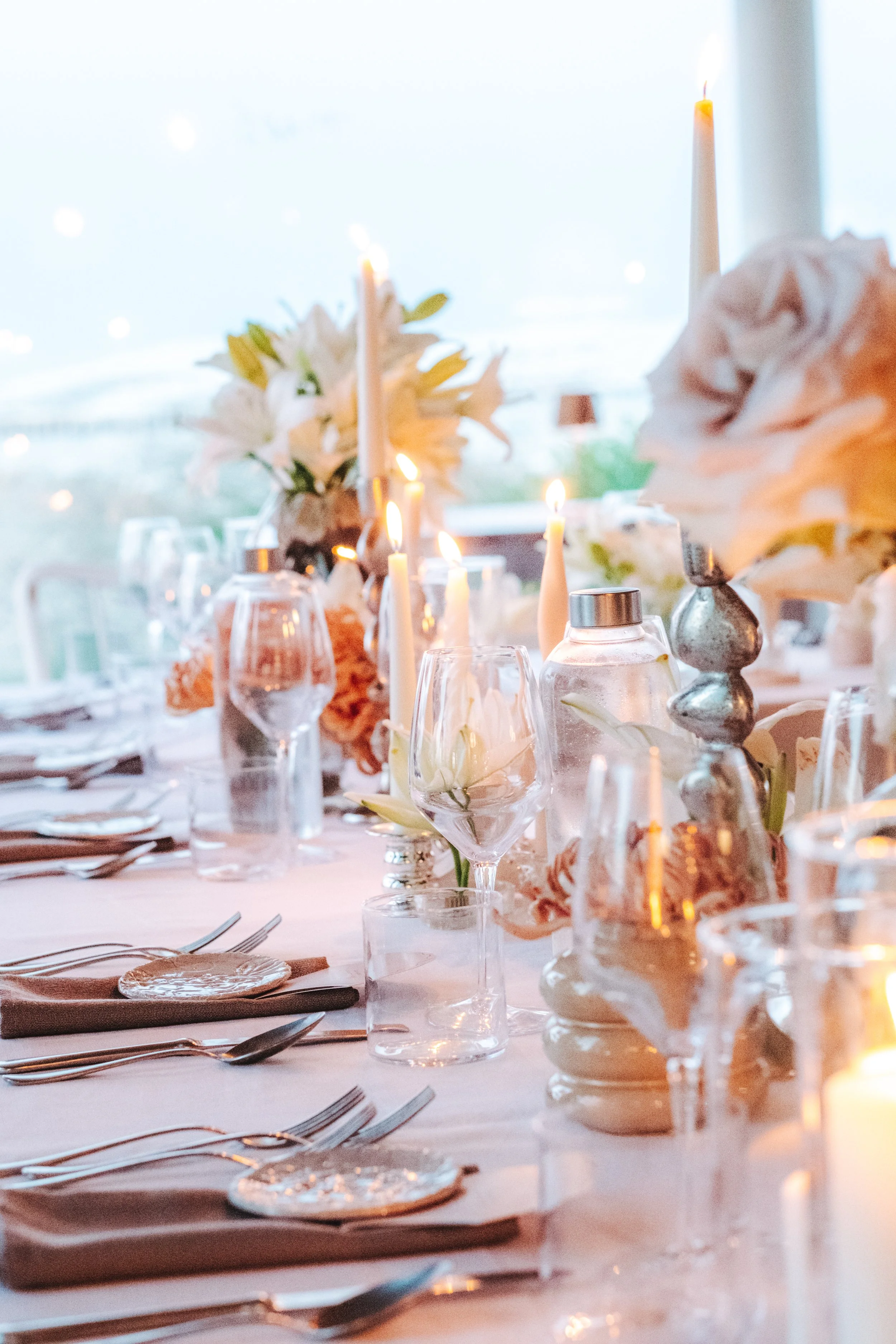 allestimento tavoli matrimonio argento 