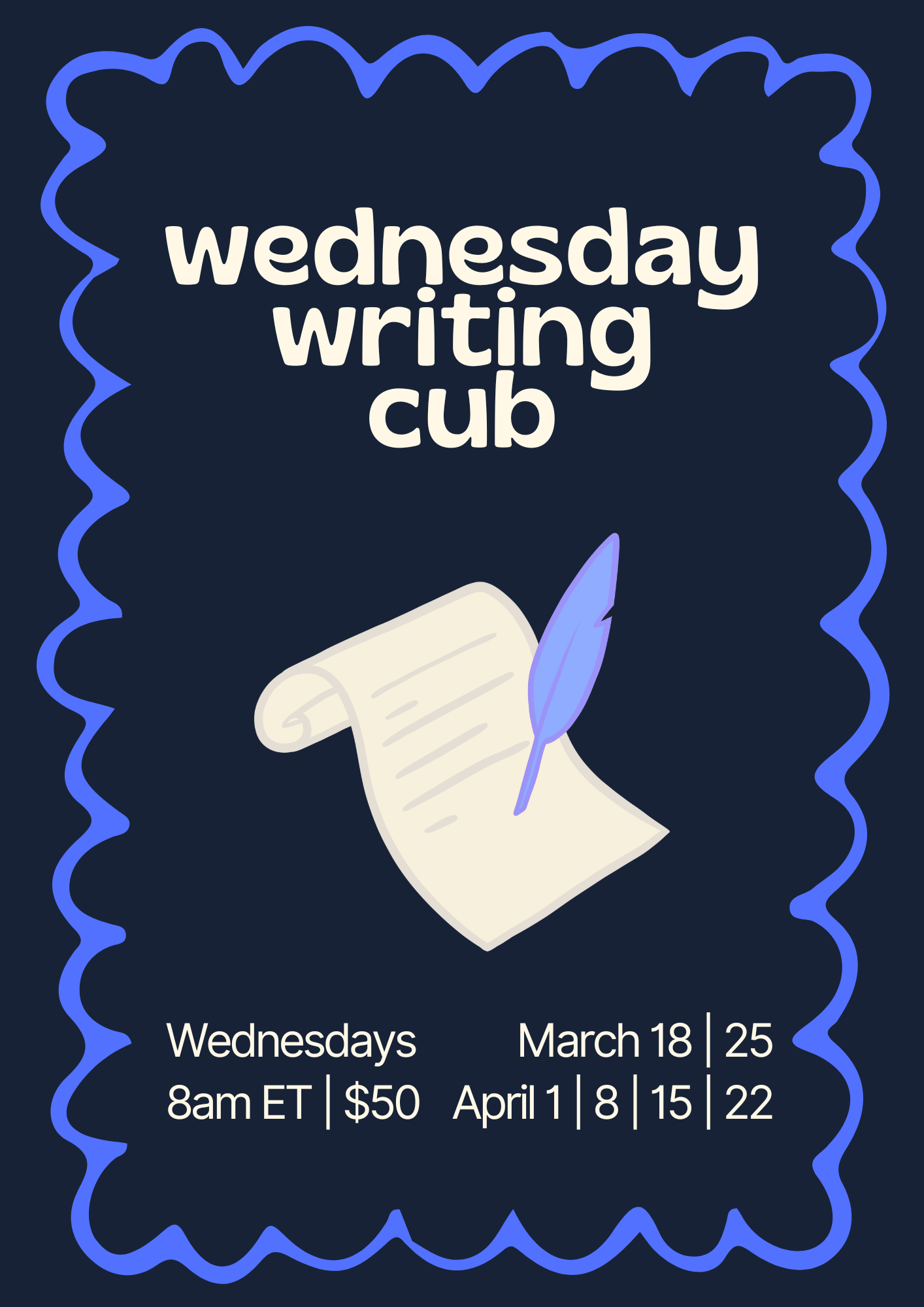 Let's Write | A weekly writing club — Zoë Björnson | ümlauts