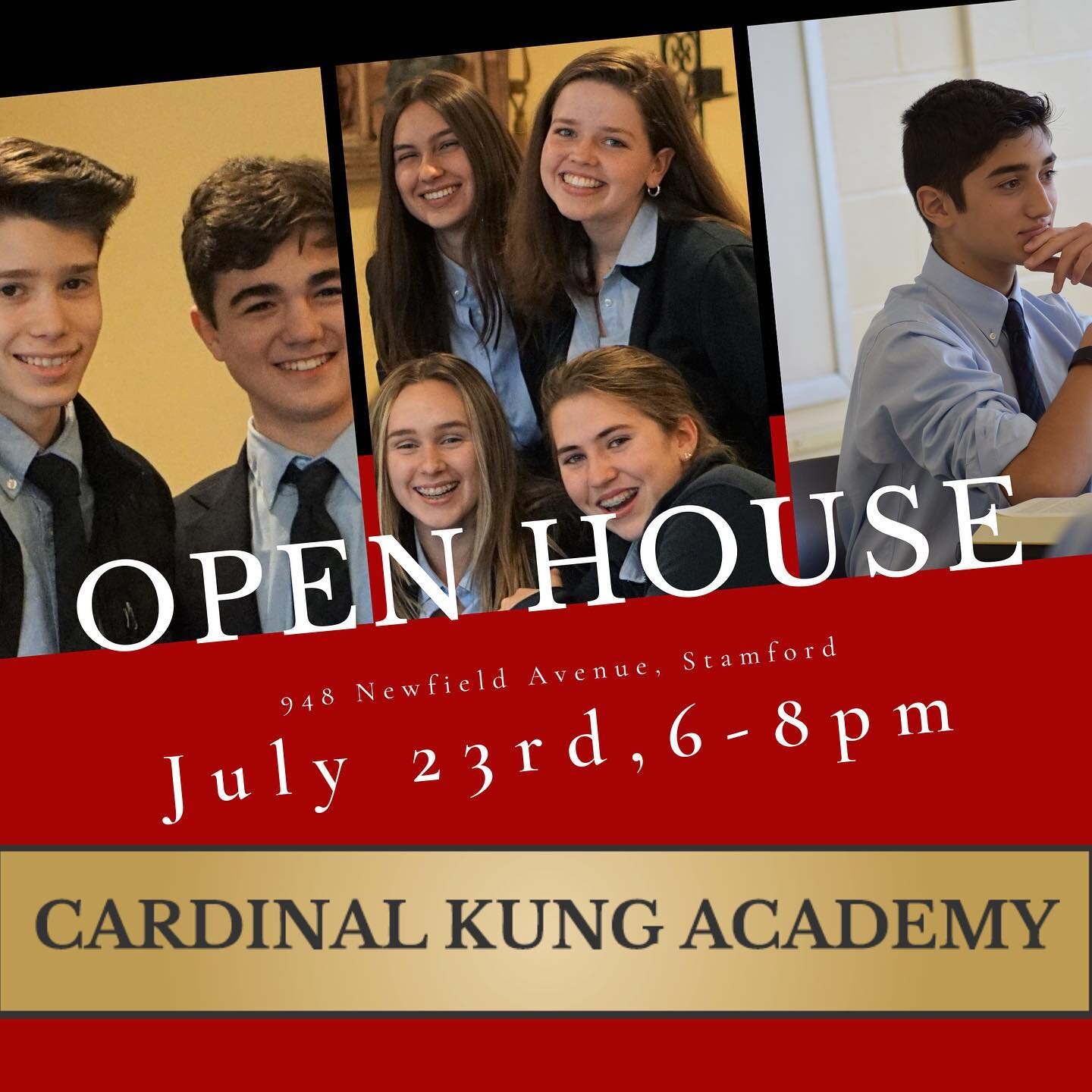 Come join us on the 23rd and meet the fantastic faculty and community at Cardinal Kung Academy. Come discover the classical education at CKA!