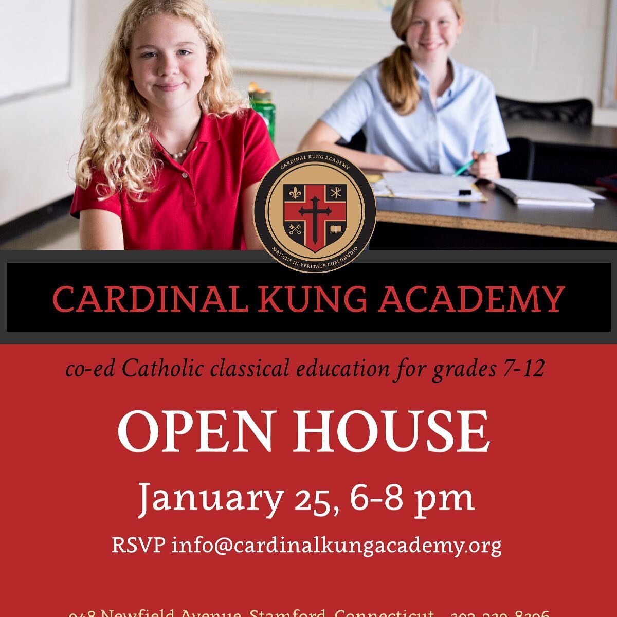 Catholic Schools Week is coming up- join us at our Open House: January 25, 6-8 pm.