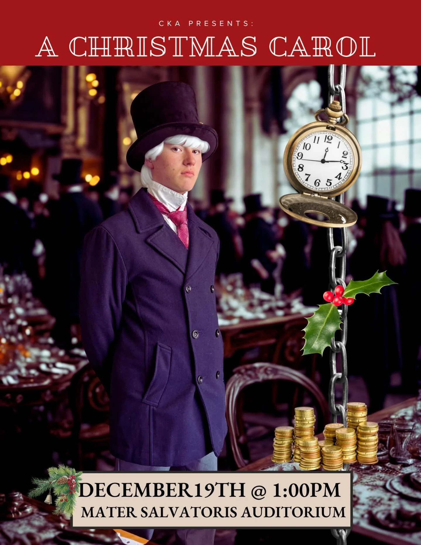 We hope you can join us for our final school activity of the year, the high school production of A Christmas Carol!