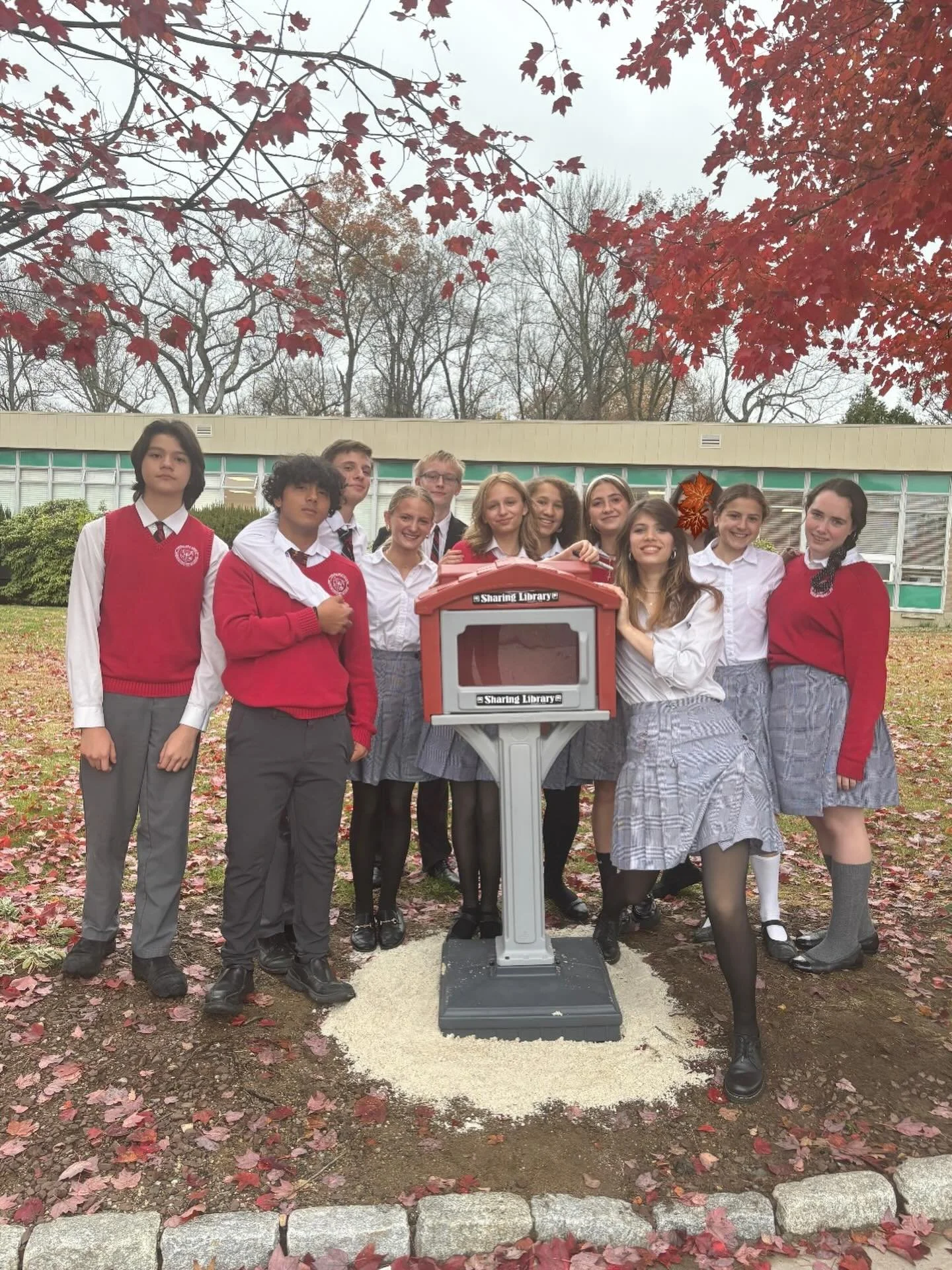 The members of the Ink and Inspiration Book Club installed a new lending library, thanks to the funds raised during a dress down day last year. The library is now stocked with a variety of classical literature and faith-based books for everyone to en