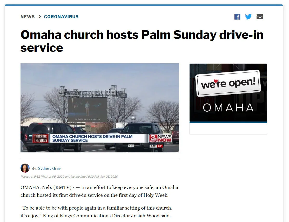 King of Kings Drive-In Service