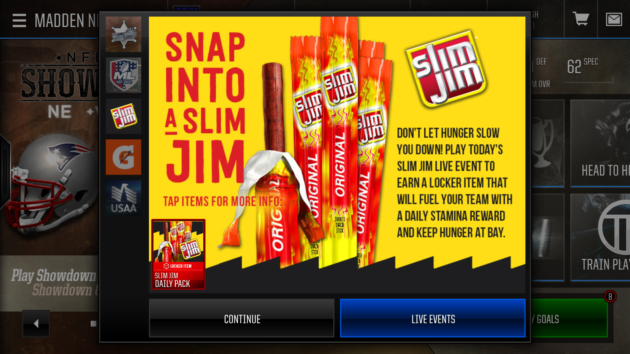 Slim Jim - Madden Mobile