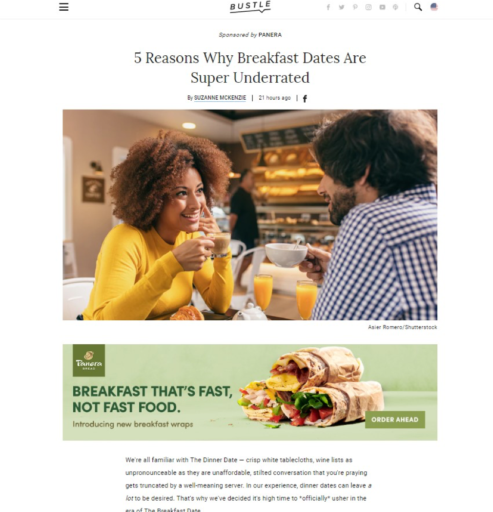 Panera - Custom Editorial