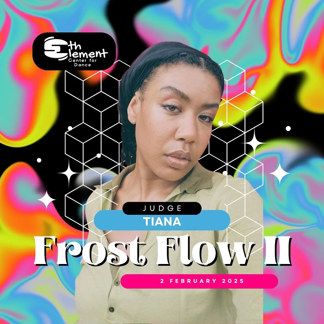 The rest of our judges for the event! SEE YOU ON SUNDAY

Tiana Collins will be judging 2v2 battles and the femme 7-to-Smoke. Tiana has over 10 years of experience, specializing in hip hop freestyle and choreography. She is a skilled choreographer wit