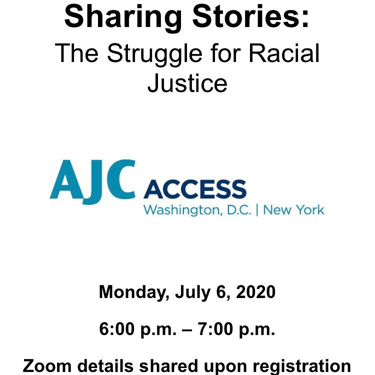 Join me @iamareconciler and some other amazing panelists on Monday, July 6 for a discussion following the recent deaths of George Floyd, Breonna Taylor, and Ahmaud Arbery, ongoing protests, and the continued struggle for racial justice. ACCESS DC and