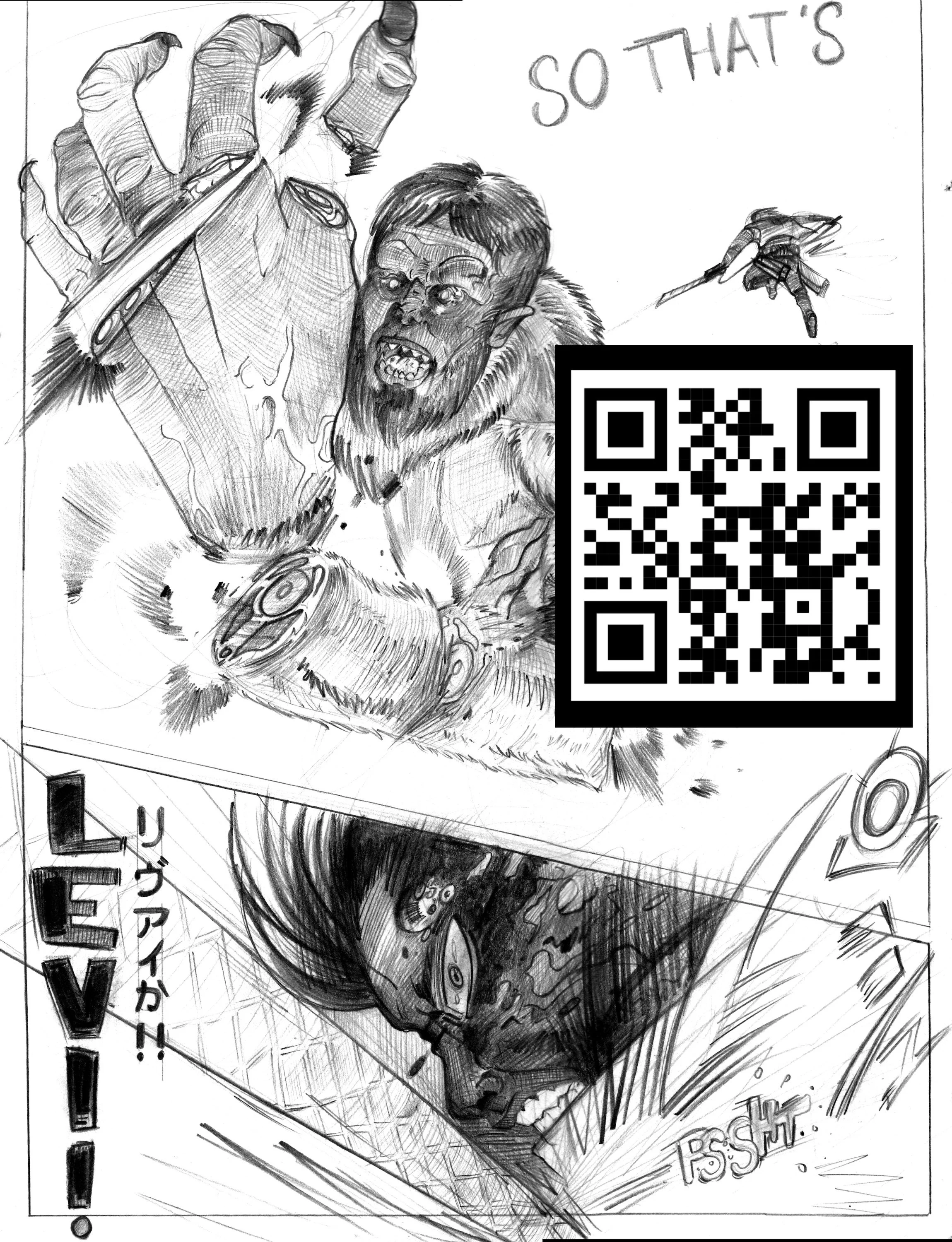 "Beast Titan" - 2022 Pencil on Bristol