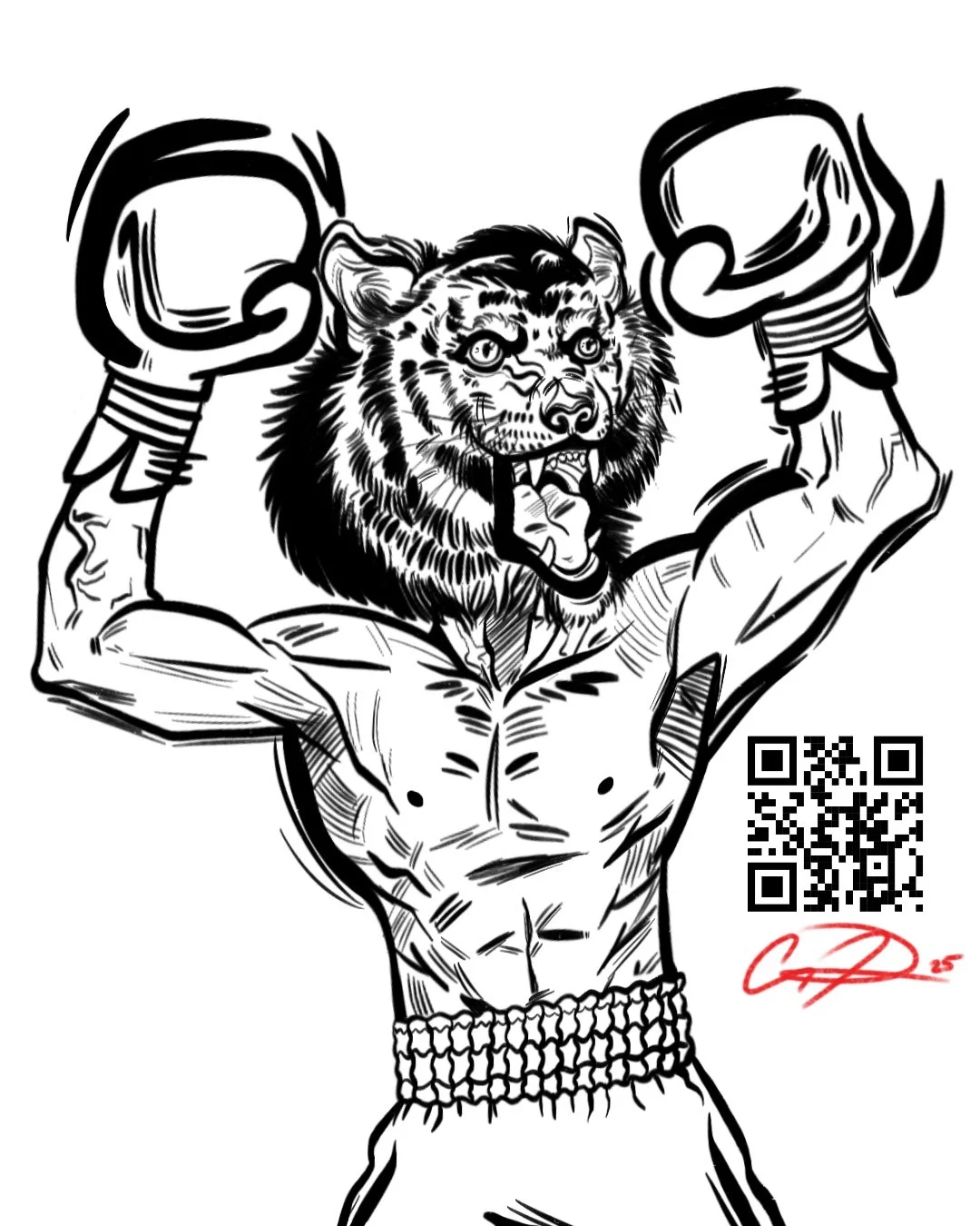 "Eye of the Tiger" - 2024 Procreate