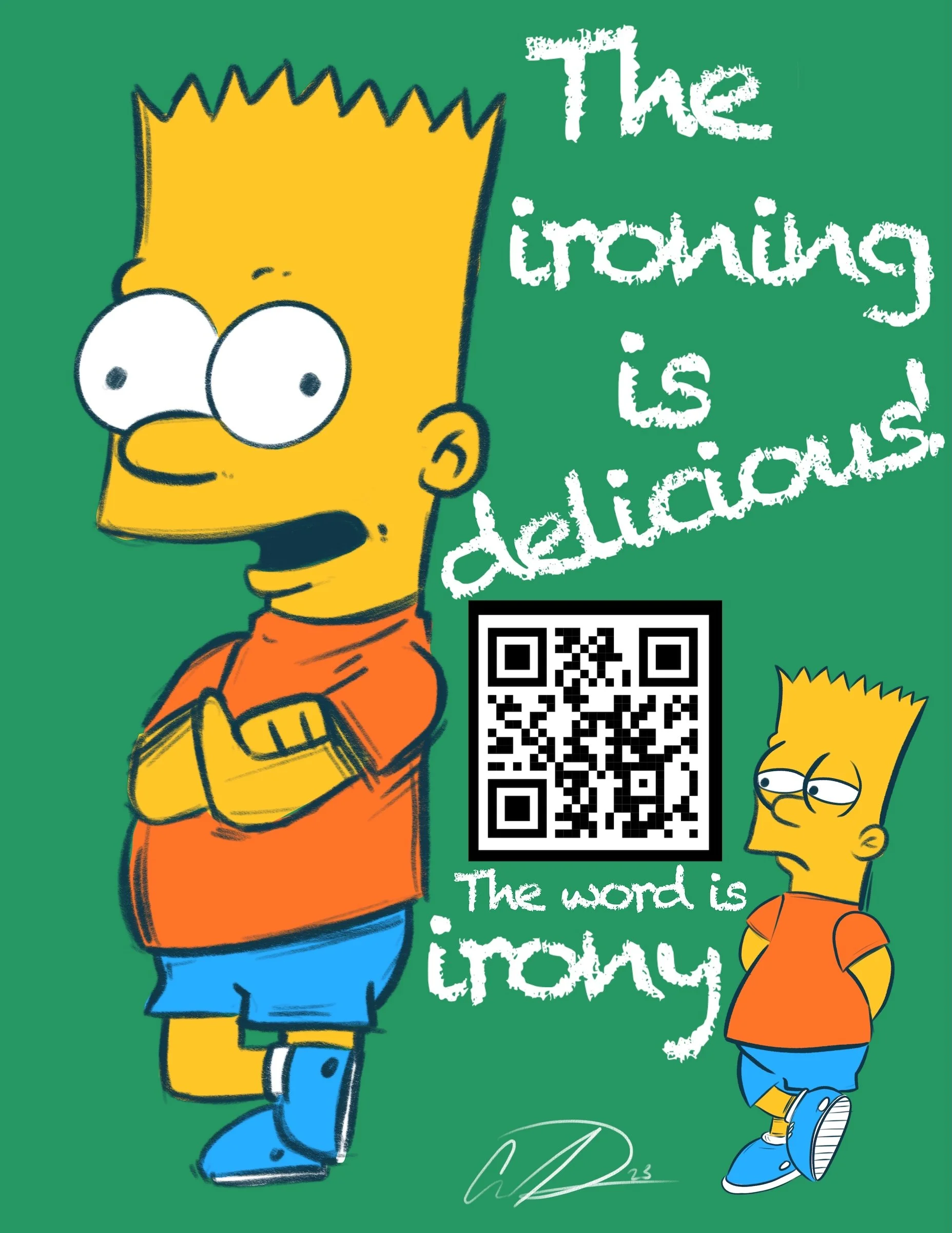 "Ironing" -2023 Procreate