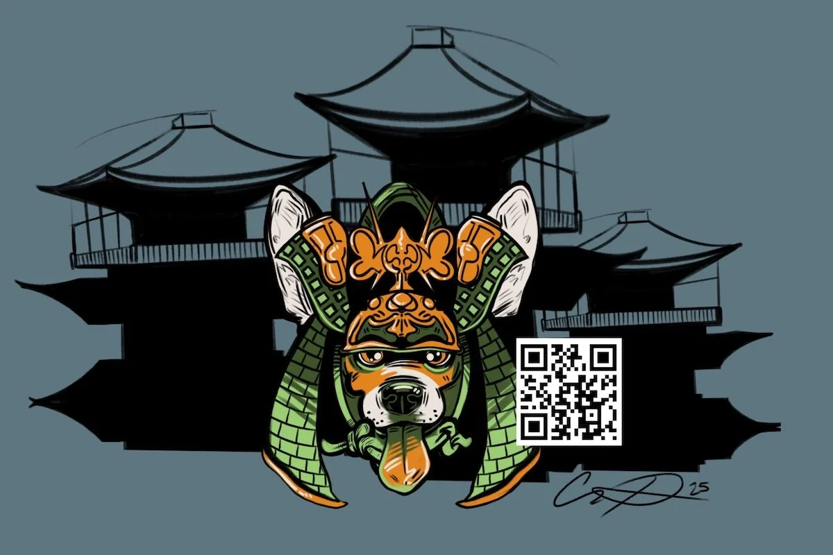 "Samurai Corgi" - 2025 Procreate
