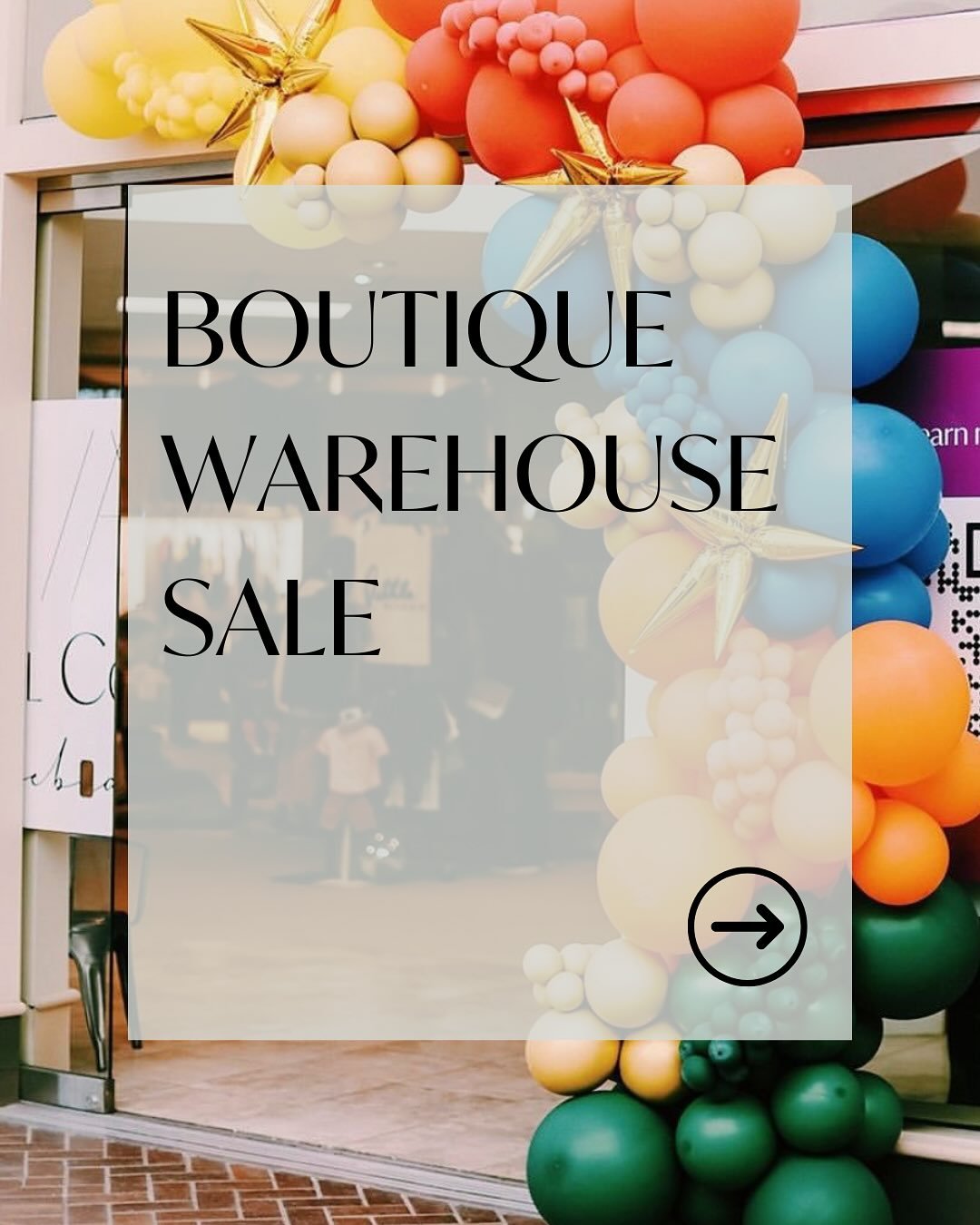 💛❤️💙🧡💚
This only happens TWICE per year, so you don&rsquo;t wanna miss it! 🗓️ 🎉

WHAT: Semi-Annual Boutique Warehouse Sale 
Everything $5-$25!!

WHEN: TWO WEEKENDS! 
&bull; Fri. July 25 | 10am-8pm
&bull; Sat. July 26 | 10am-5pm
&bull; Sun. July