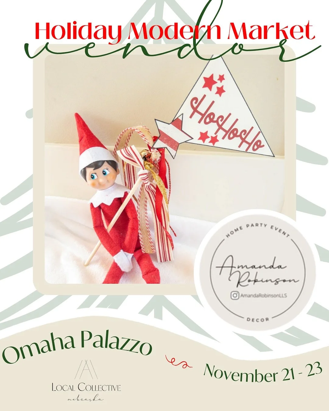 Looking for a wide variety of customizable items perfect for Christmas gifts?! Amanda Robinson Designs will have you covered with onsite customization at our Holiday Modern Market! ππ
AMANDA ROBINSON | @amandarobinsonlls 
ποΈFriday, November 21 |