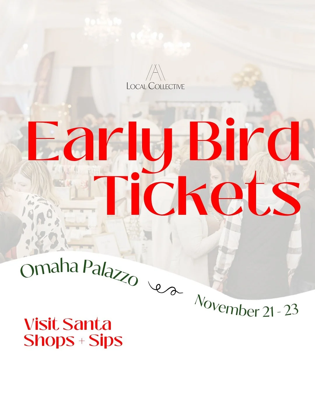 HOLIDAY MODERN MARKET π
πΌππ
>> Grab Early Bird Tix NOW & SAVE! 
ποΈ TICKETS:
-One Day & Three Day Passes Available 
-One Day Advanced Tickets: $6
-One Day Tickets at the Door: $10
-Three Day Passes: $15 
-Kids 12 + under are free