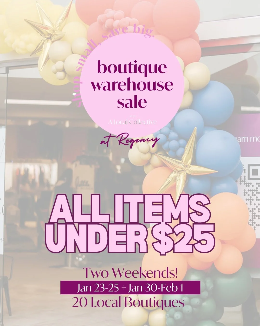 You&rsquo;re gonna want the killer $5-$25 deals at our next Boutique Warehouse Sale starting in just over TWO WEEKS! 🎉 

💛 EVERYTHING $5-$25!!

❤️ WHEN: TWO WEEKENDS! 
&bull; Fri. Jan. 23rd | 10am-8pm *Power Hour 9am-10am
&bull; Sat. Jan. 24th | 10