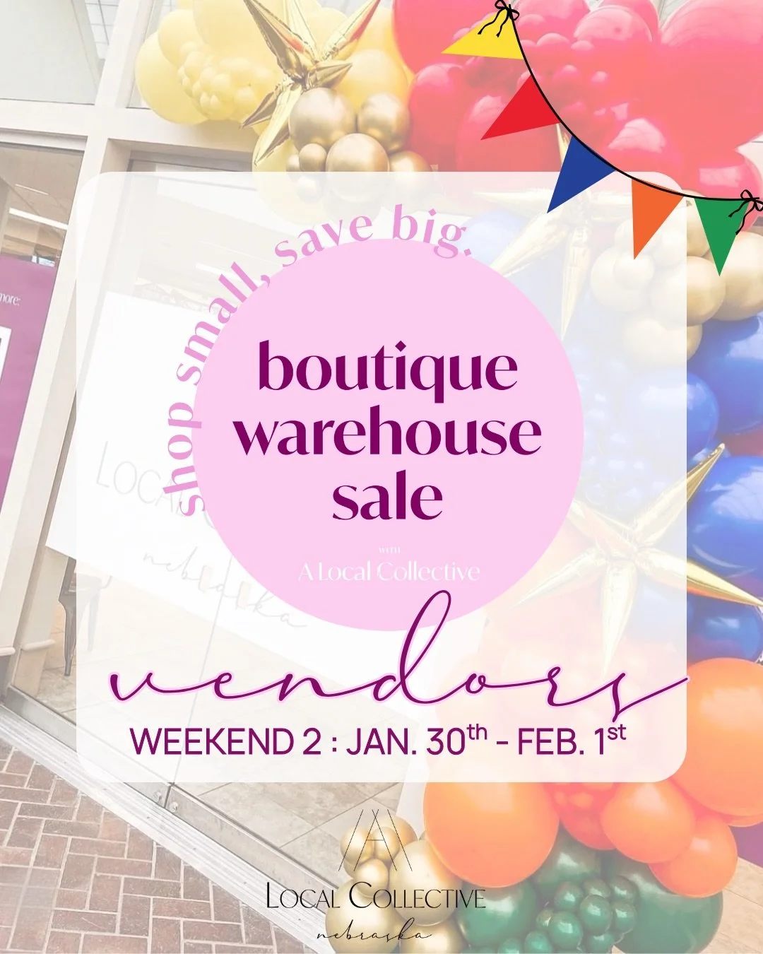 Five more new shops are moving in this week for Weeknd Two of our Semi-Annual Boutique Warehouse Sale! 🎉

💛 EVERYTHING $5-$25!!

❤️ WHEN:
&bull; Fri. Jan. 30th | 10am-8pm *Power Hour 9am-10am
&bull; Sat. Jan. 31st | 10am-5pm
&bull; Sun. Feb. 1st | 