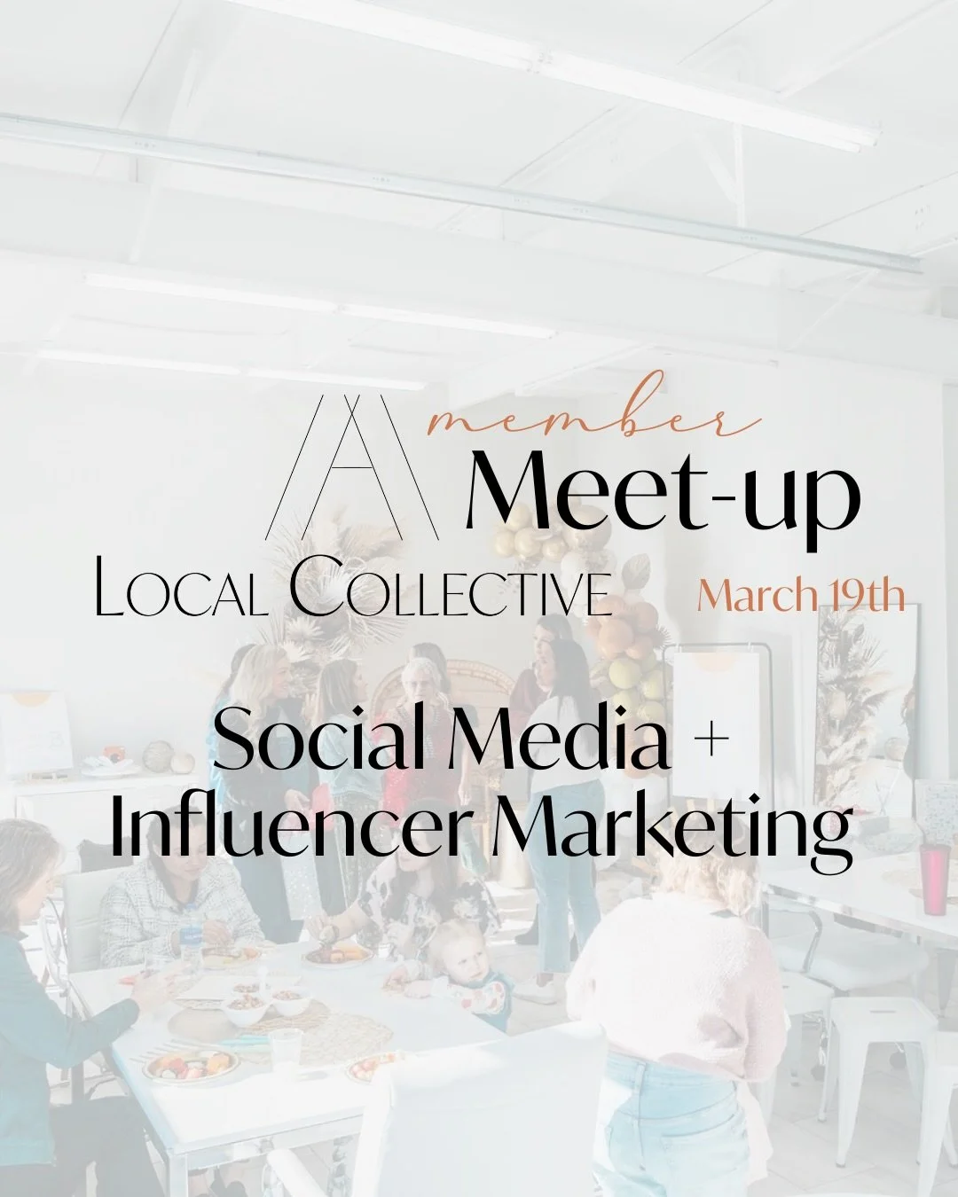 MEMBER MEET-UP 📣

All active ALC members are invited to join us for our next Member Meet-Up with a focus on Social Media + Influencer Marketing featuring insights from local influencer @_tarynthompson ! 🎉

Head over to our Member FB Group to find t