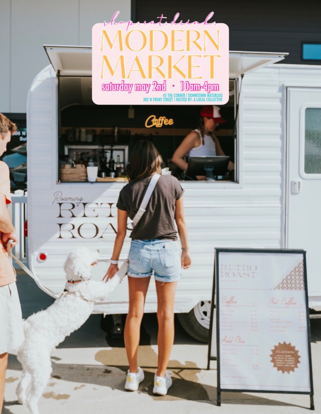 Swipe to check out what&rsquo;s launching on the menu at the Retro Roast Coffee Camper TODAYYY at our Spring Modern Market! 🌸☕️

RETRO ROAST | @retro.roast 

🛍️ 50+ Small, Local Businesses 
🗓️ Sat. May 2nd | 10am-4pm
📍 302 N Front Street Downtown