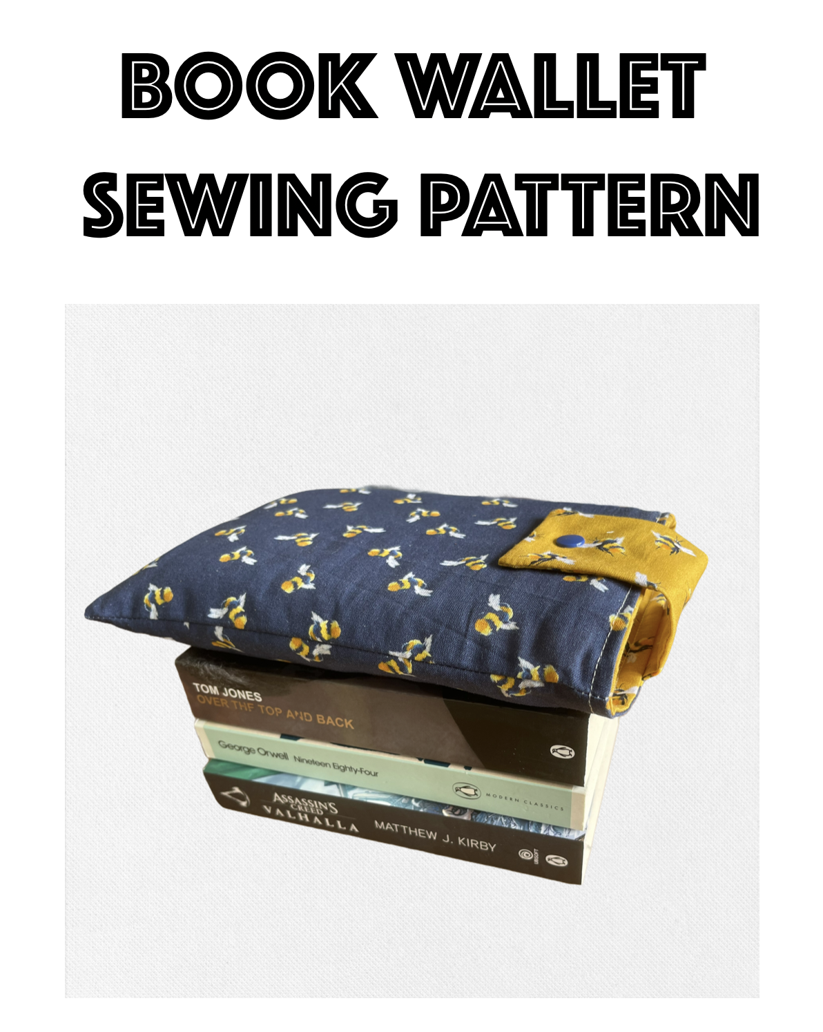 book pouch sewing pattern