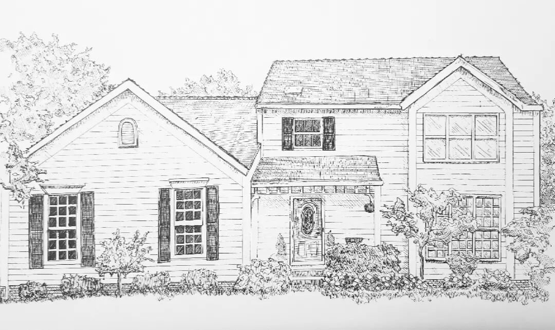 Recent illustration project - a custom portrait of a client's family home.

Love being able to preserve fond memories!