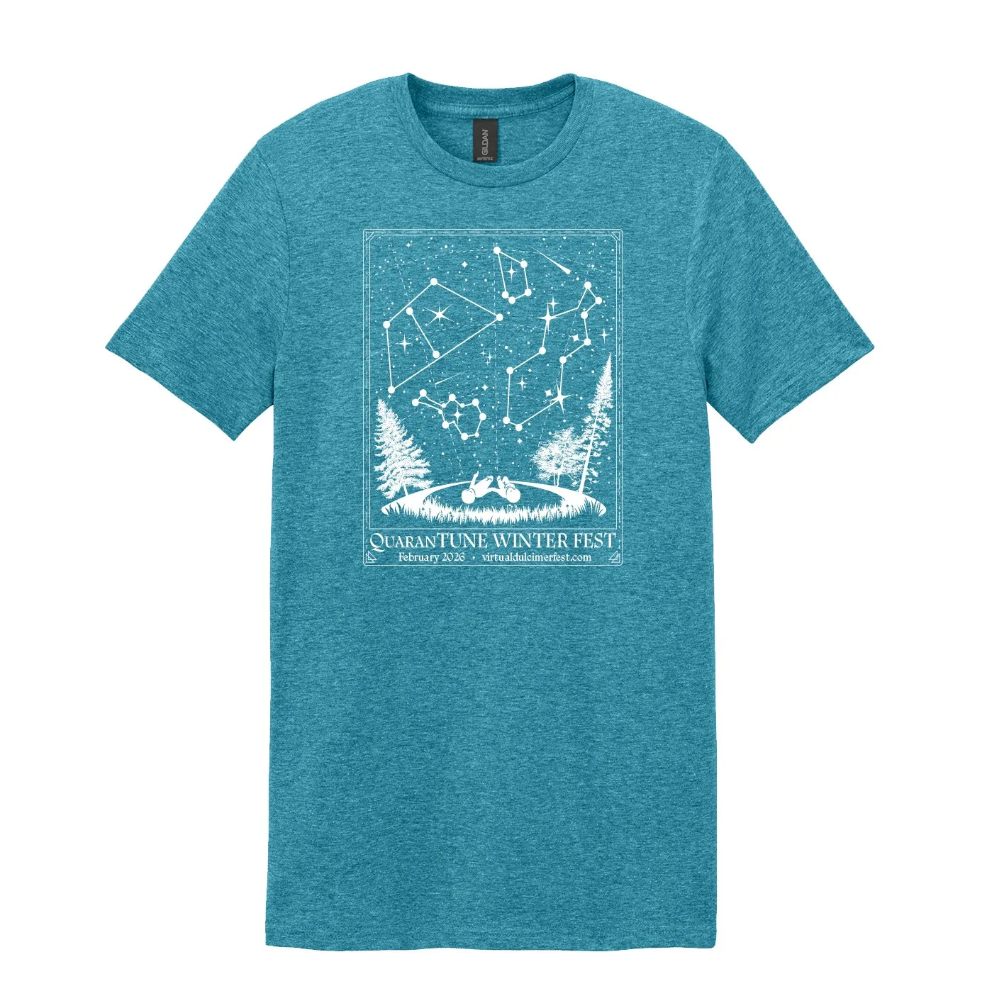 Unisex T-Shirt - Heathered Turqouise - Gildan™