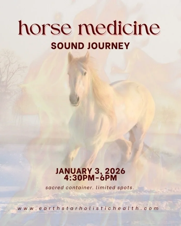 Charge forward with clarity.

We will embark on three beginner friendly journeys to connect with the horse medicine for healing and divine knowledge. 

2025 asked you to free yourself from old patterns and habits. 2026 asks you&hellip;what will you d