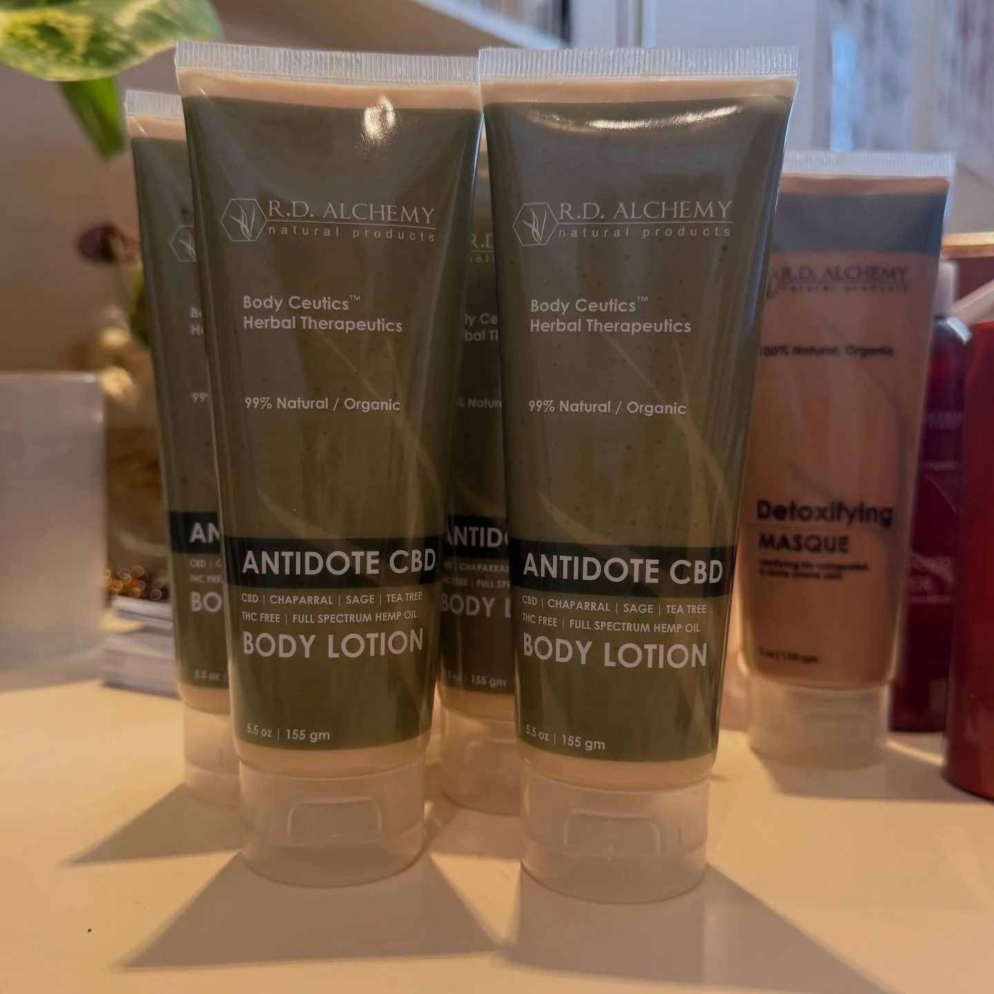 New shipment of @rdalchemynaturalproducts amazing ANTIDOTE CBD BODY LOTION are in!

This potent medicinal body lotion has been a favorite for our clients with arthritis, skin issues, and chronic pain.

Add on to your next massage or purchase in store