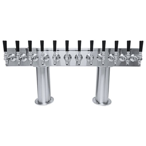 Commercial 12 Faucets Draft Beer Tower D-ARC Glycol Cooled 