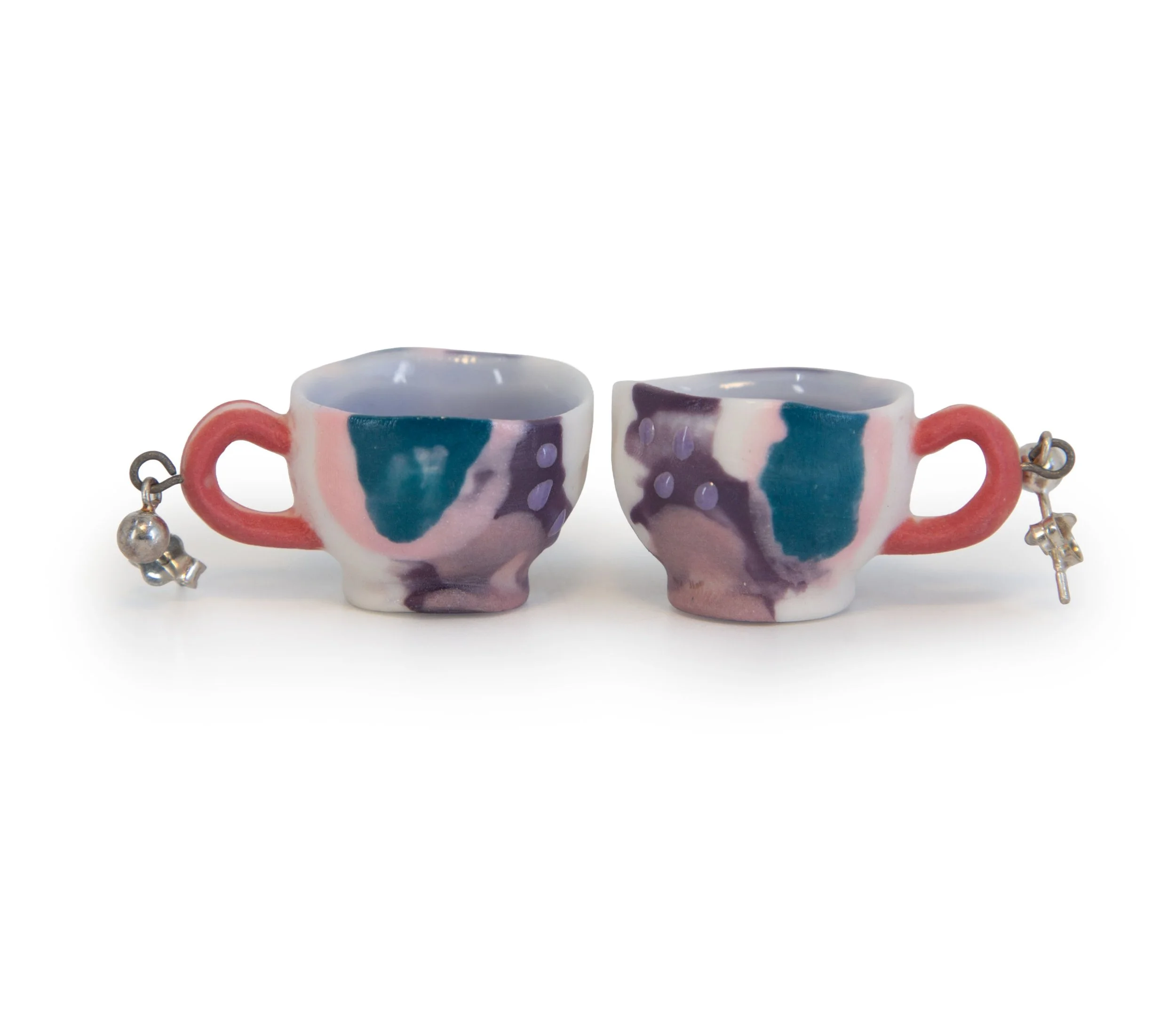 Mini Porcelain Mug Earrings