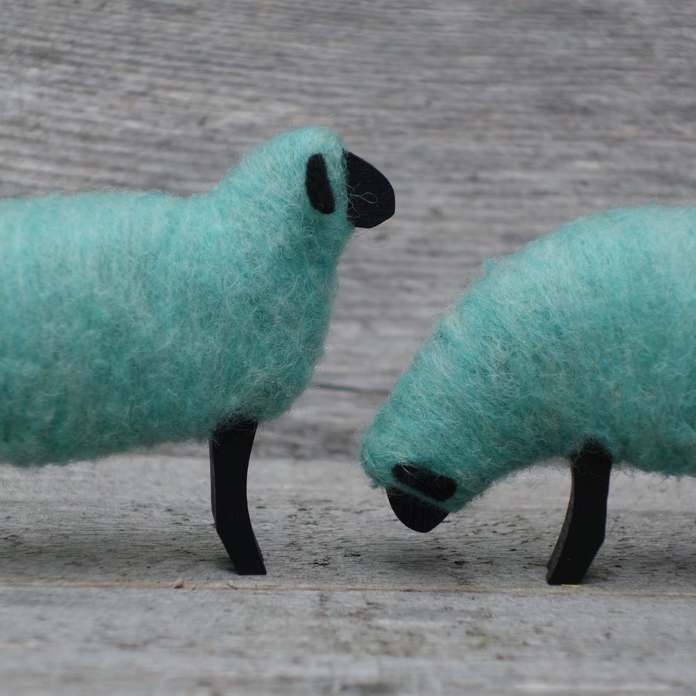 Mint Green Sheep — Englishman Bay Handmade