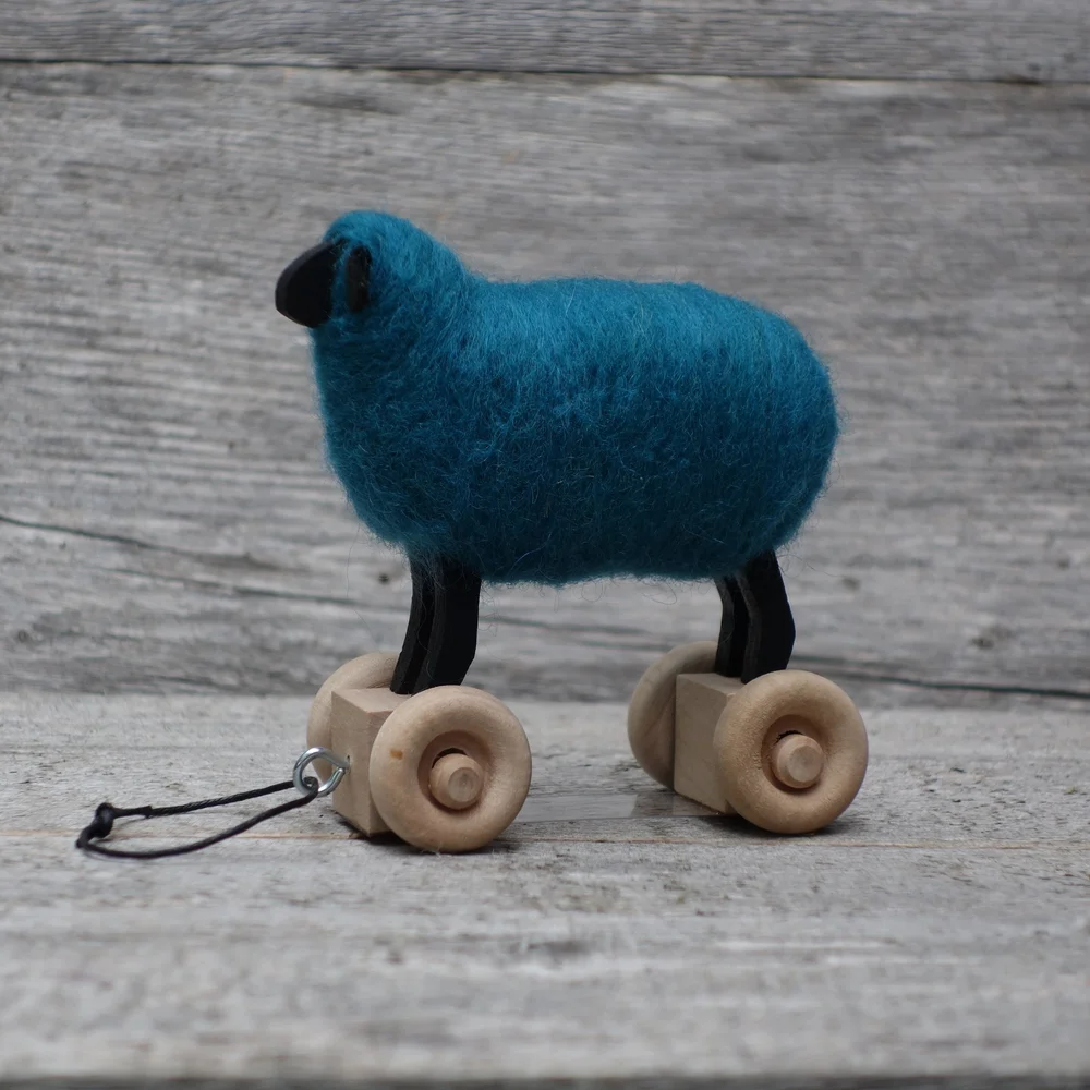 Peacock Sheep On Wheels — Englishman Bay Handmade