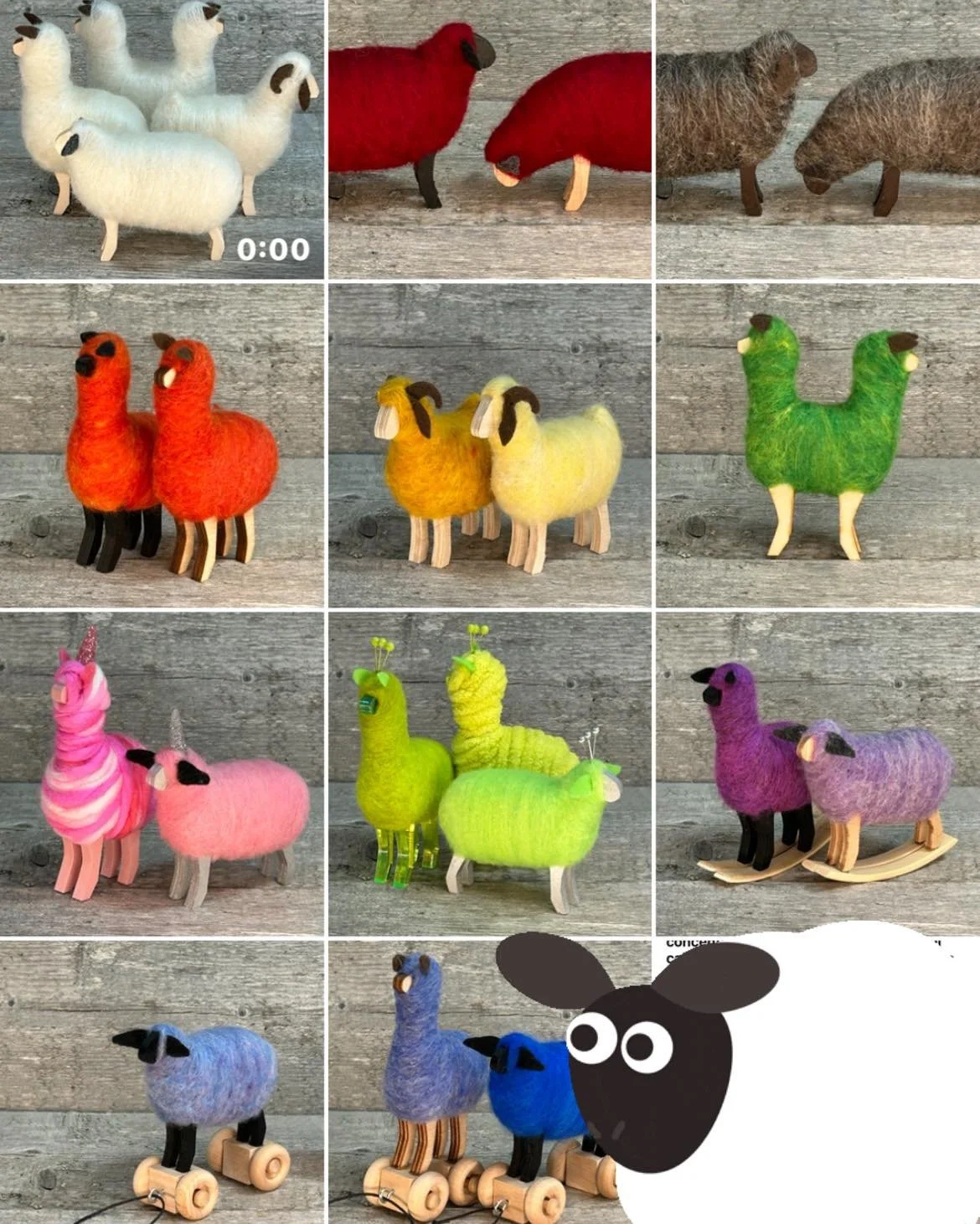 So many critters - all made by me. Kits are also available!  #nysheepandwool #needlefelting #crafting #needlefeltedanimals #needlefelted #handmade #handsthatmake #needlefeltedanimals #sheepofinstagram #needlefeltedsheep #sheepofinstagram #woolandwood