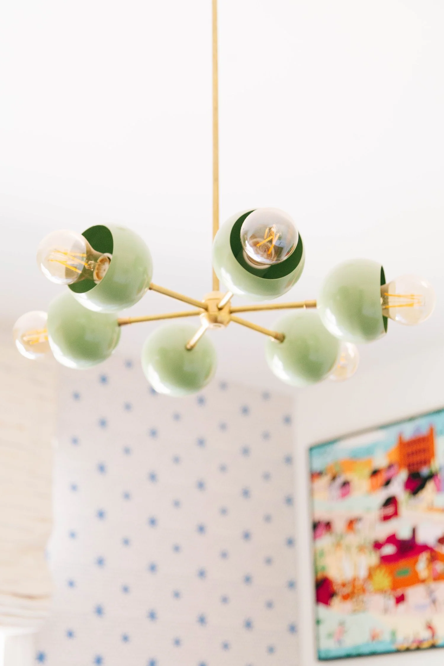 Bold, vibrant bedrooms designed for sisters, 6 and 9, in Serenbe ...